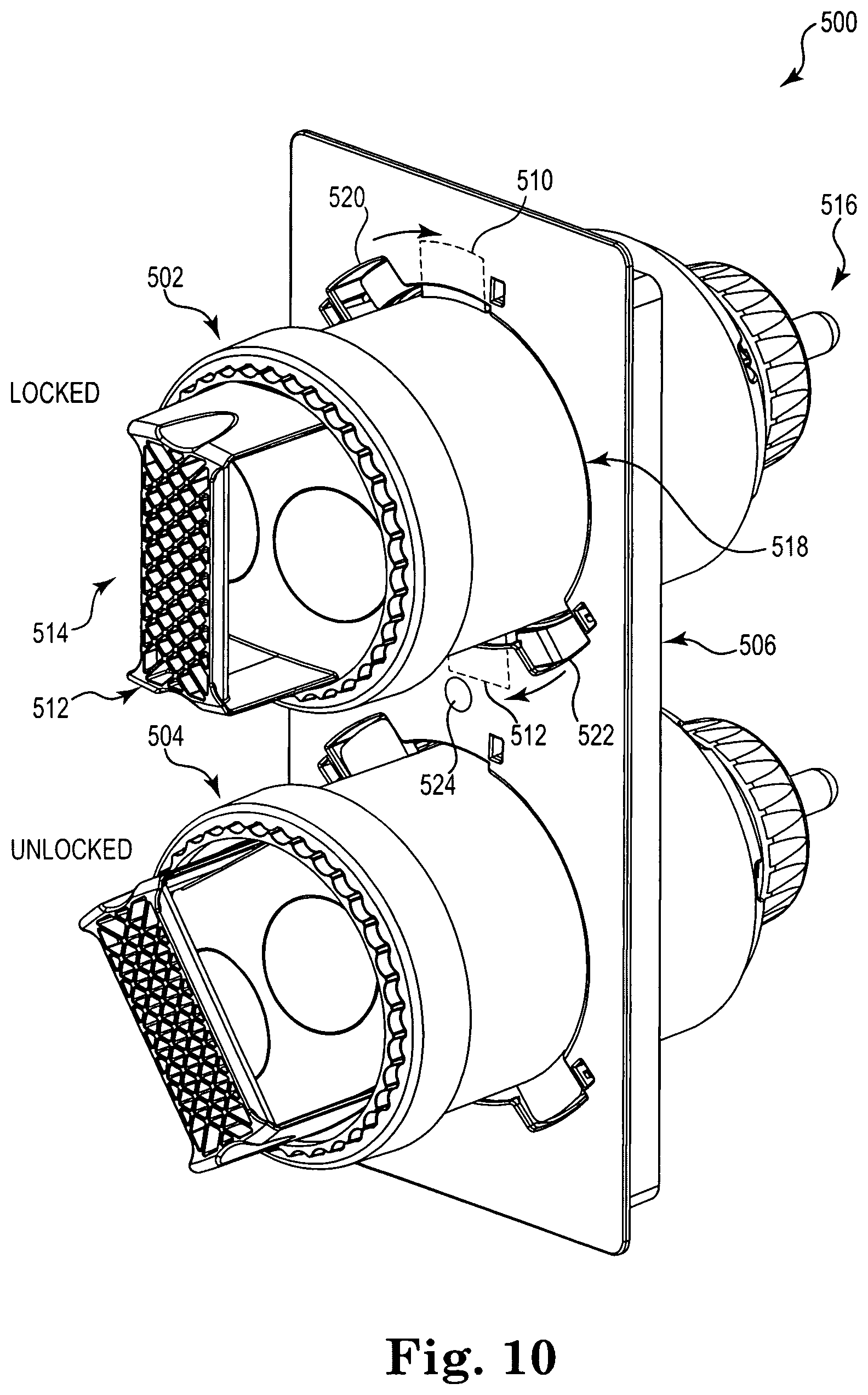 Patent US11779892 Figure 8 – Paint storage and mixing system