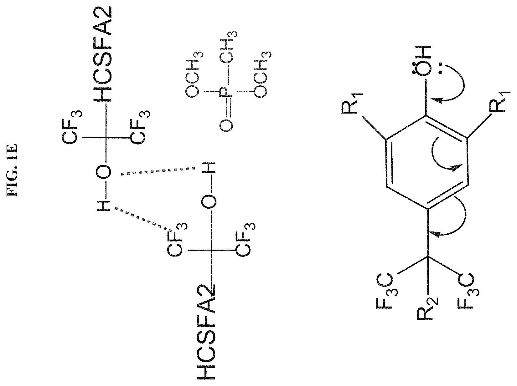 Patent US11779901 Figure 5 – Bisphenol hypersorbents for enhanced detection of, or protection from, hazardous chemicals