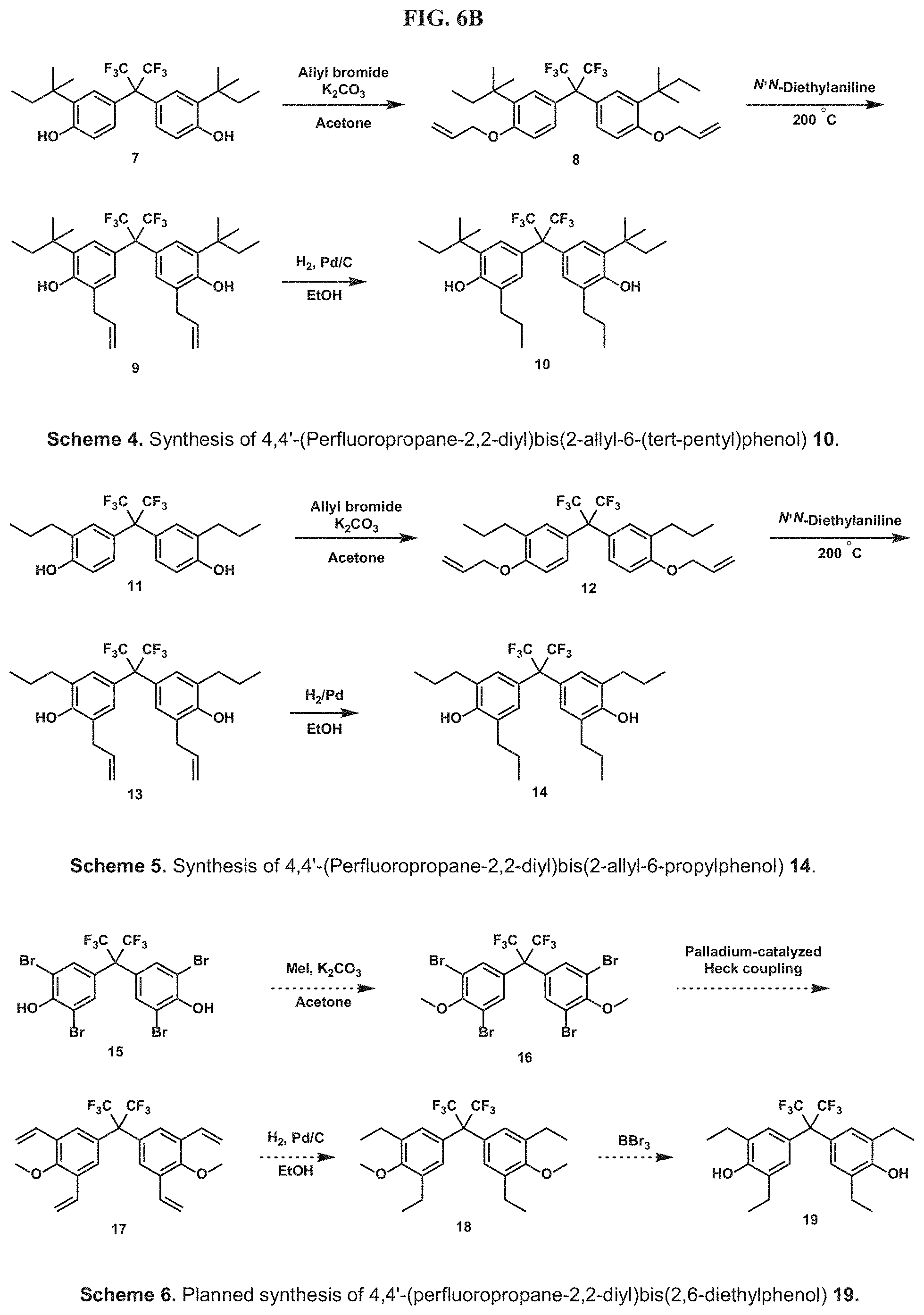Patent US11779901 Figure 13 – Bisphenol hypersorbents for enhanced detection of, or protection from, hazardous chemicals
