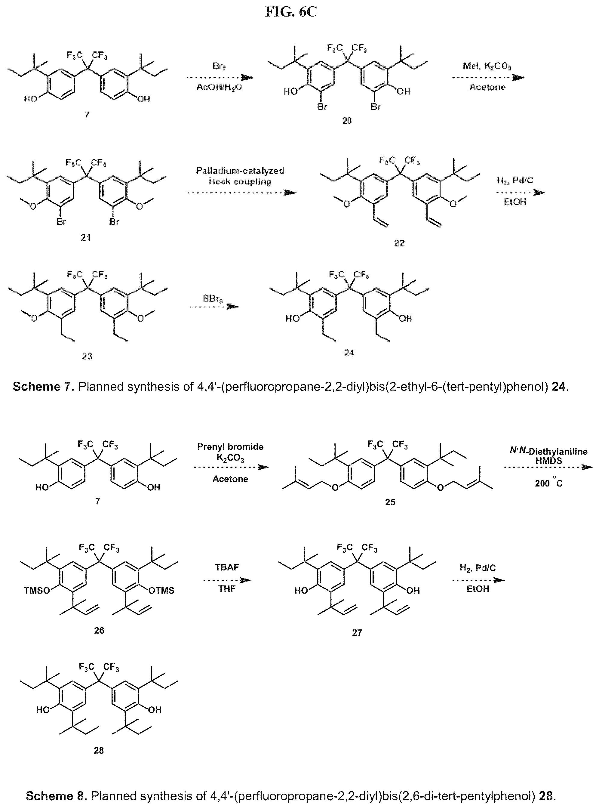 Patent US11779901 Figure 14 – Bisphenol hypersorbents for enhanced detection of, or protection from, hazardous chemicals