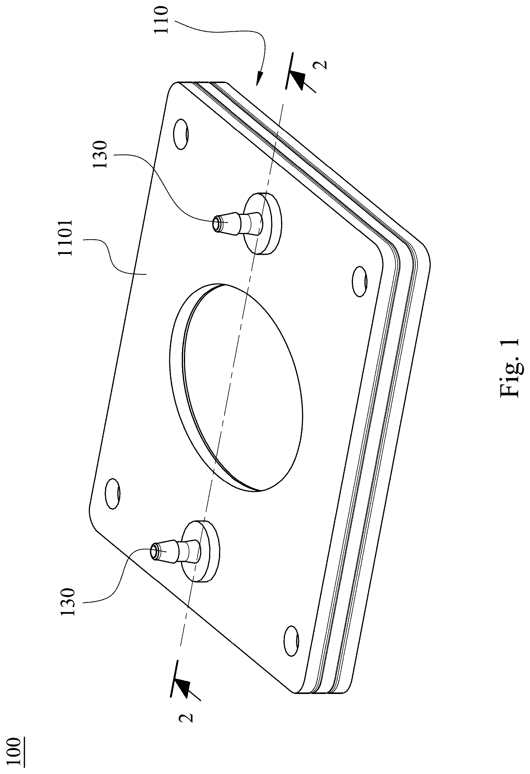Patent US11779924 Figure 1 – Flow stabilized chip, droplet generating system and droplet preparing method