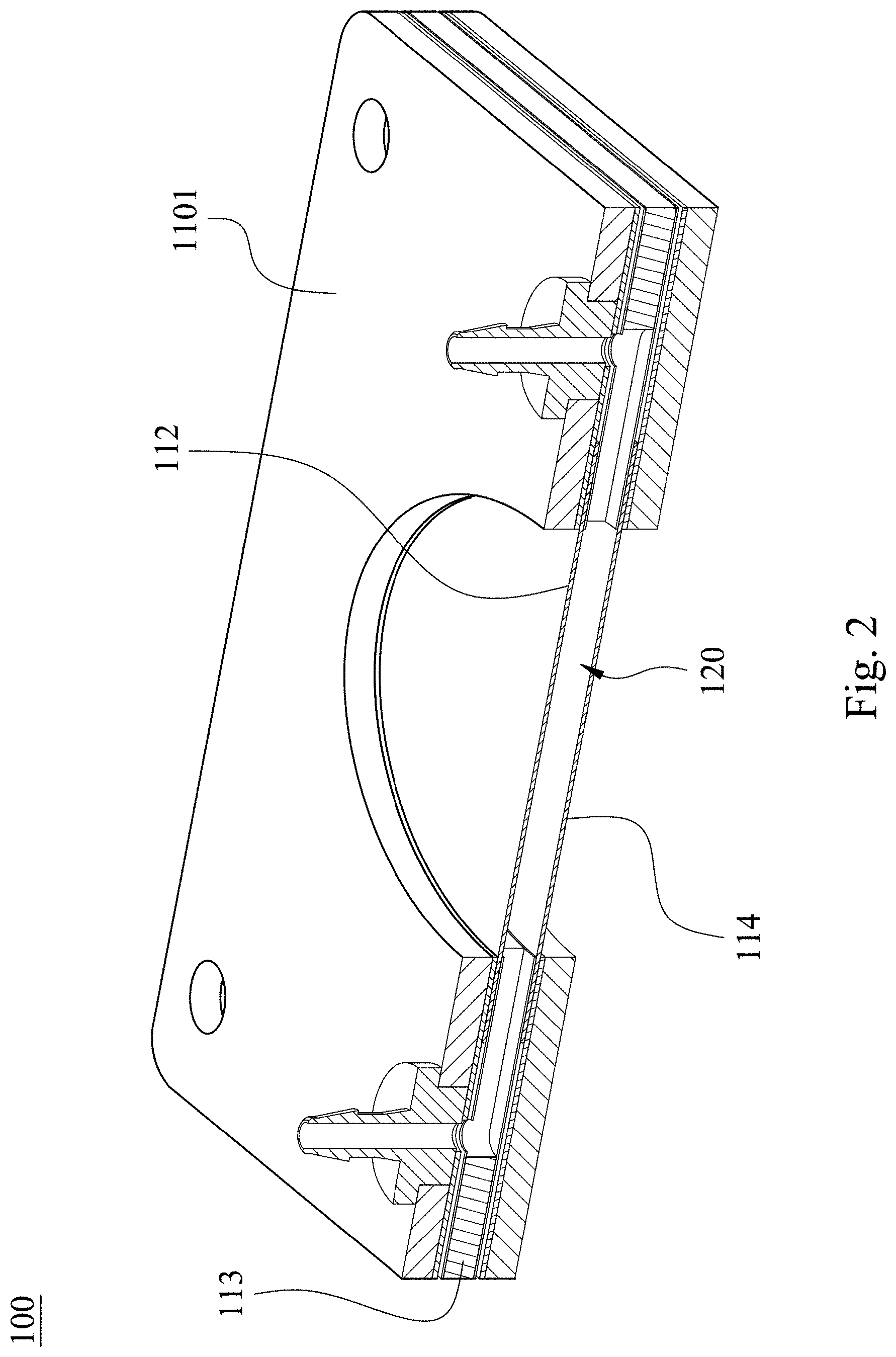 Patent US11779924 Figure 2 – Flow stabilized chip, droplet generating system and droplet preparing method