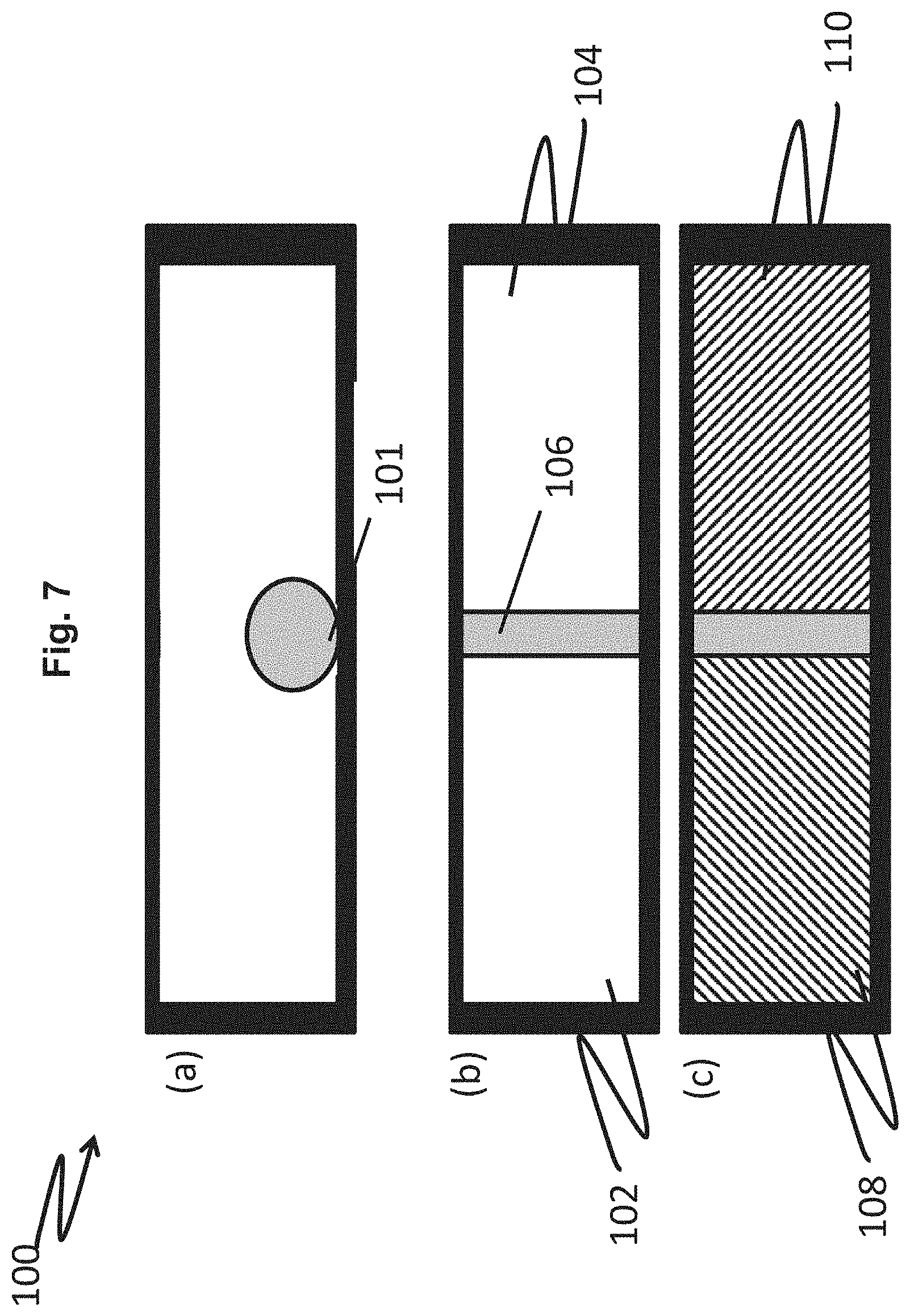 Patent US11779928 Figure 7 – Use of multiple filler fluids in an EWOD device via the use of an electrowetting gate