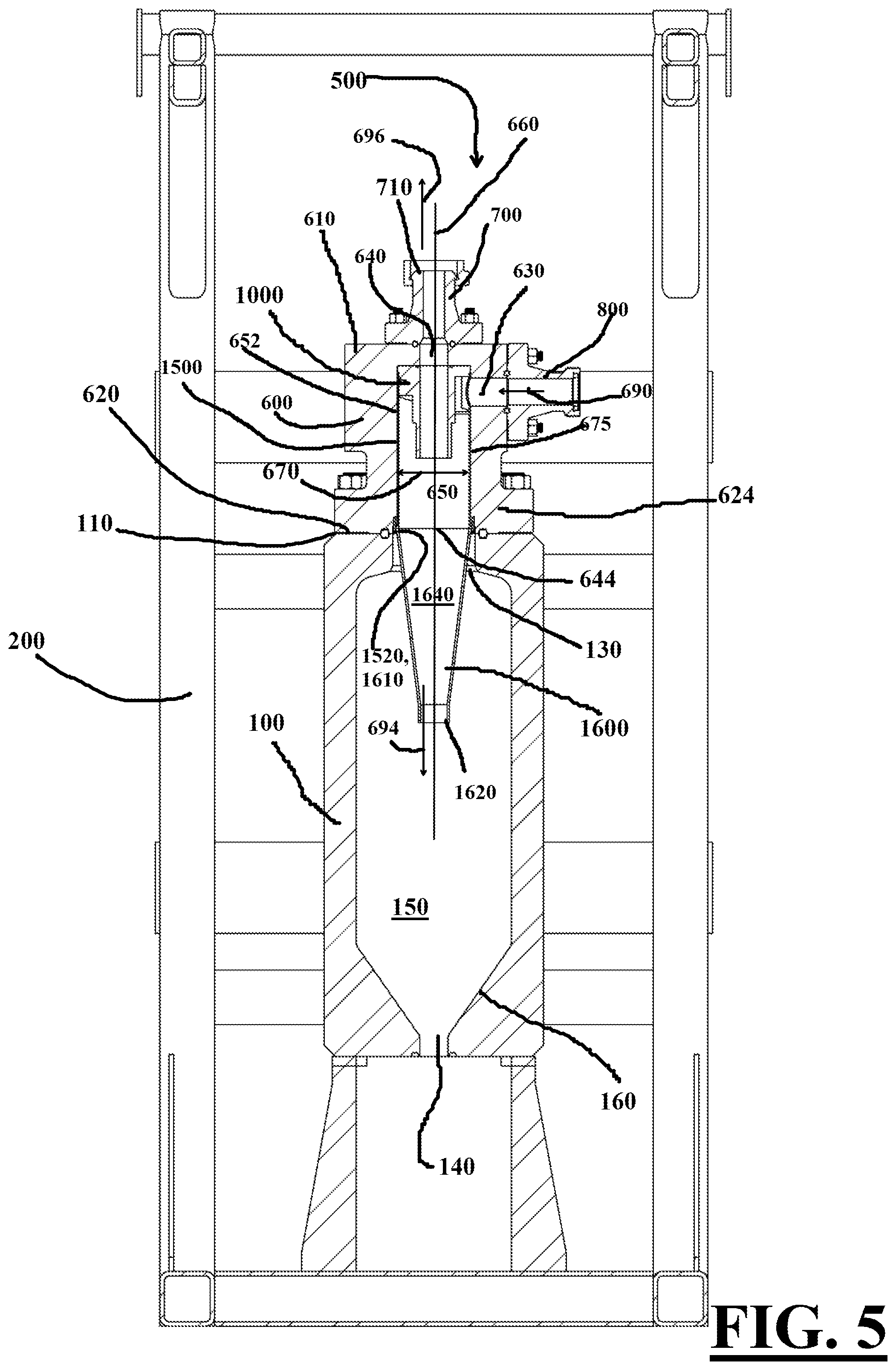Patent US11779937 Figure 5 – Method and apparatus for hydrocyclone