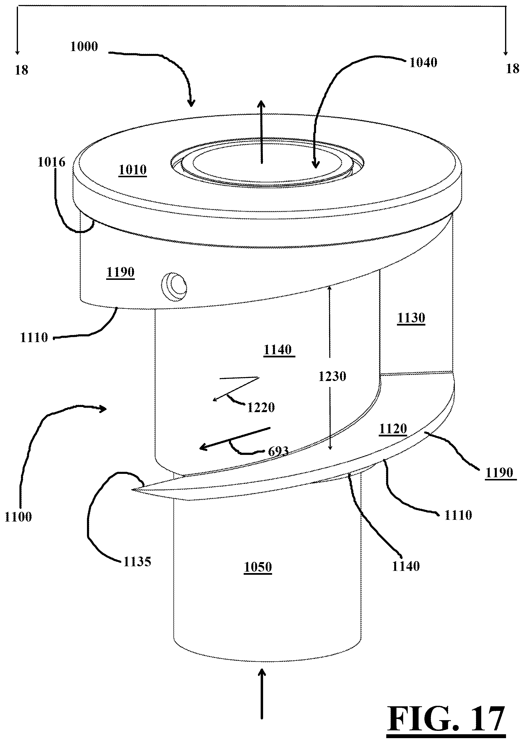 Patent US11779937 Figure 17 – Method and apparatus for hydrocyclone