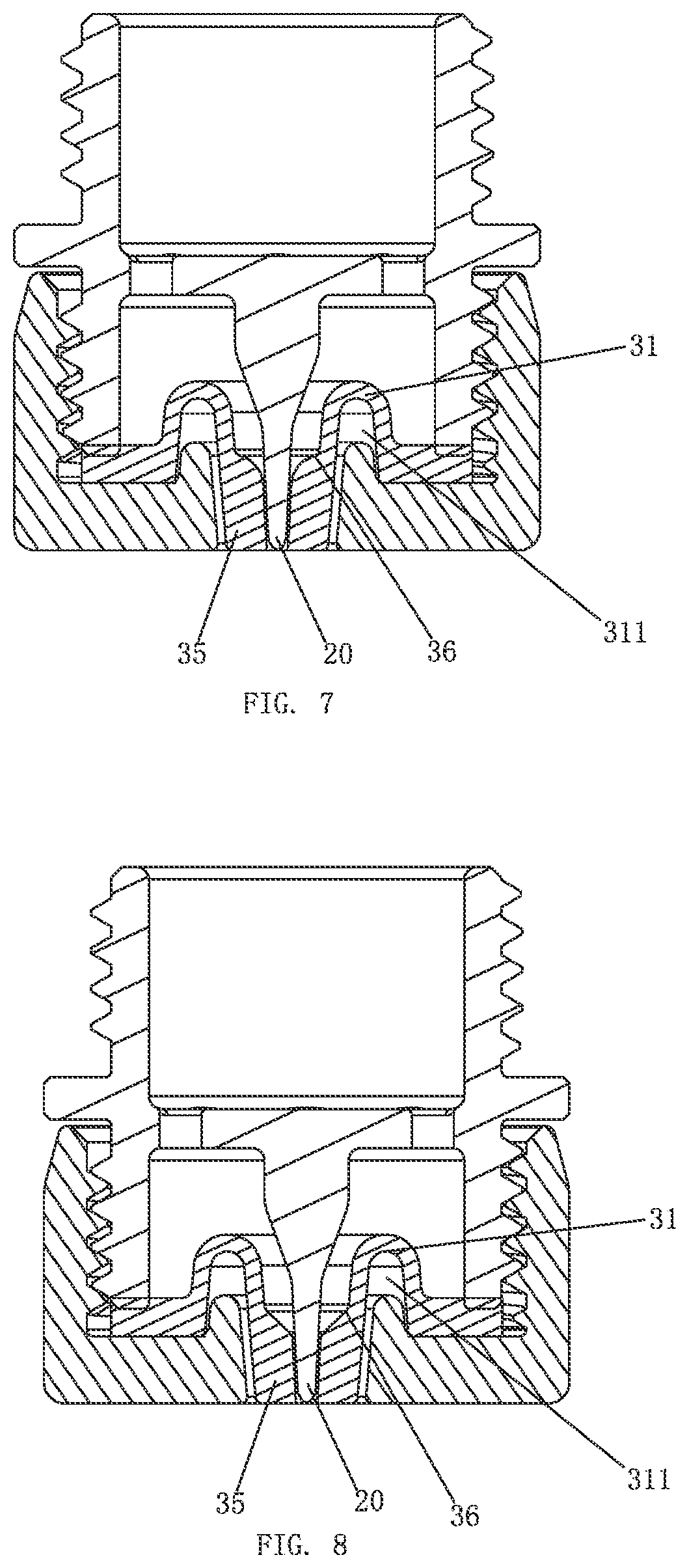 Patent US11779939 Figure 7 – Self-cleaning device and a water outlet device