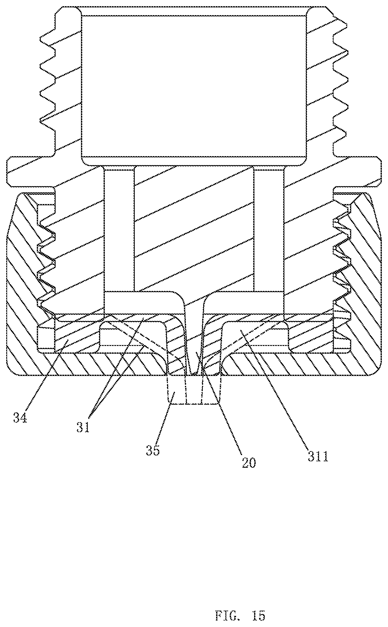 Patent US11779939 Figure 12 – Self-cleaning device and a water outlet device