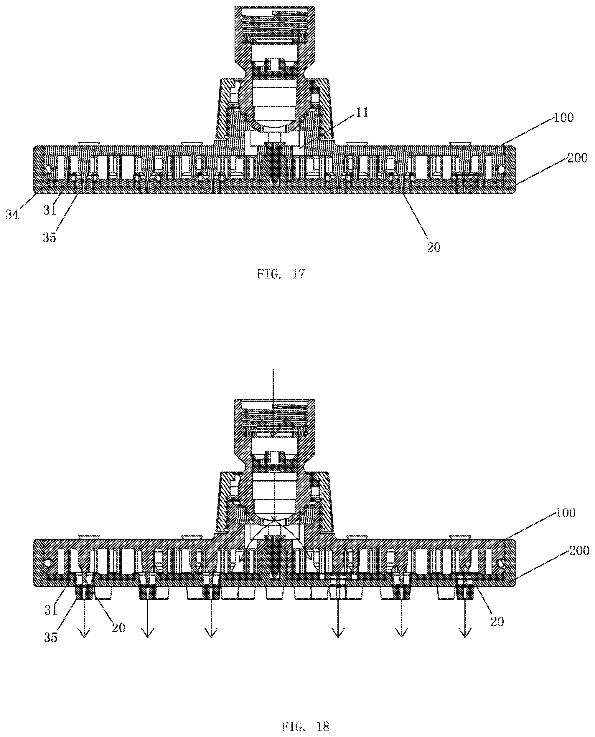 Patent US11779939 Figure 14 – Self-cleaning device and a water outlet device