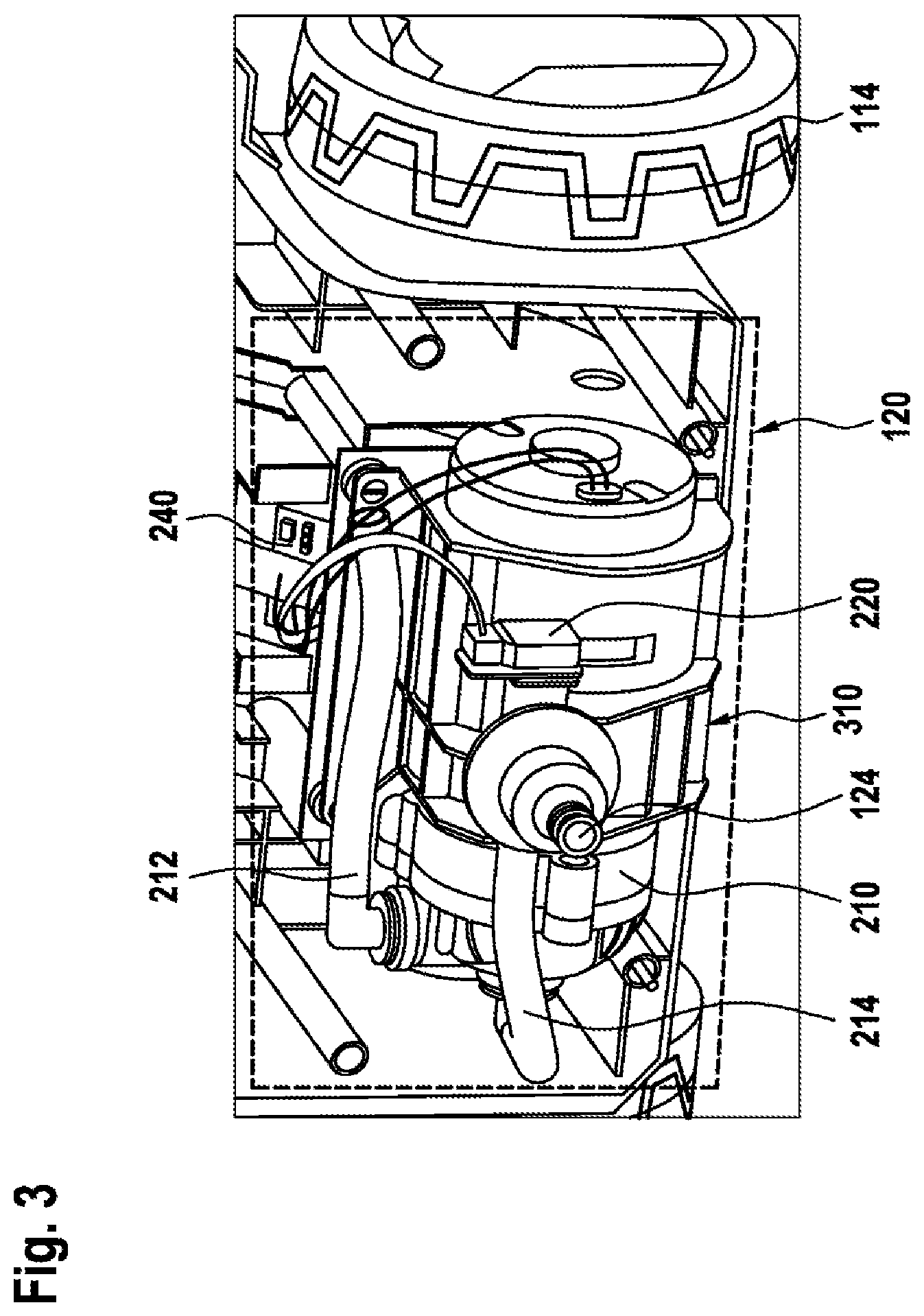 Patent US11779947 Figure 2 – Pressure cleaning device, method for operating a pressure cleaning device and method for detecting a hose attachment