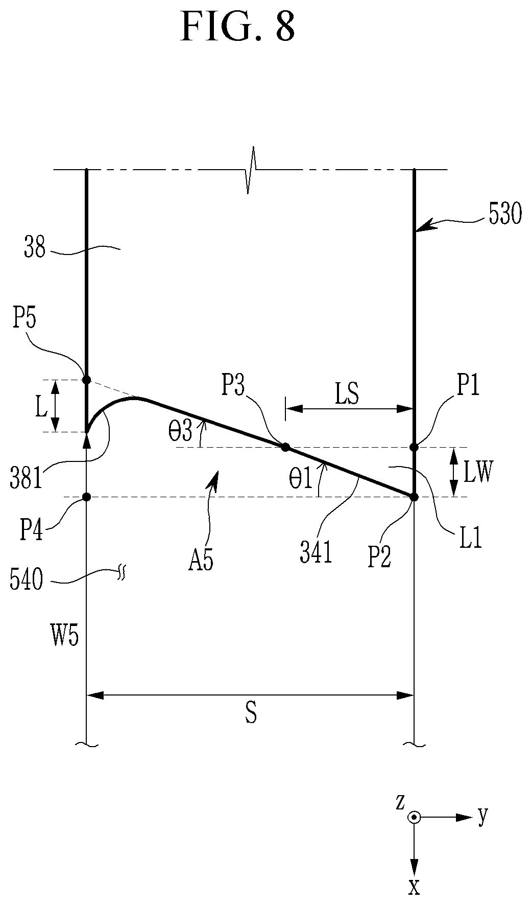 Patent US11779953 Figure 8 – Slot die for manufacturing rechargeable battery electrode