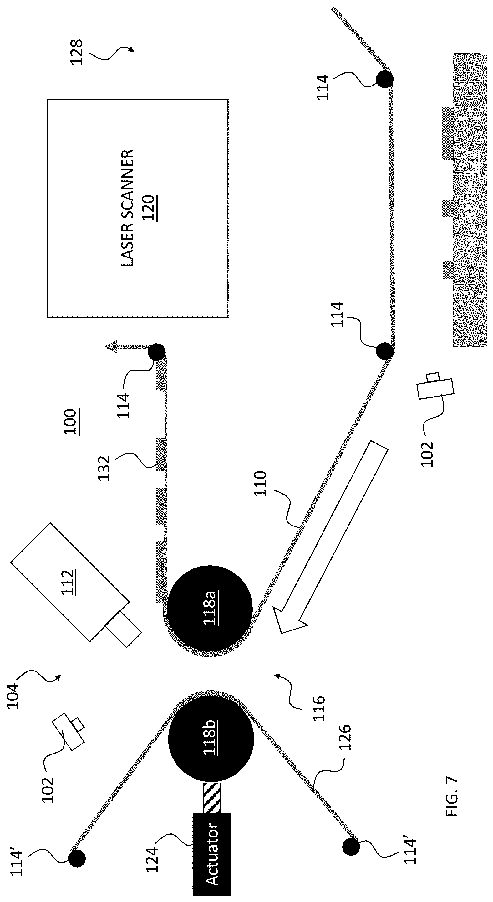 Patent US11779955 Figure 7 – Methods for residual material collection in laser-assisted deposition