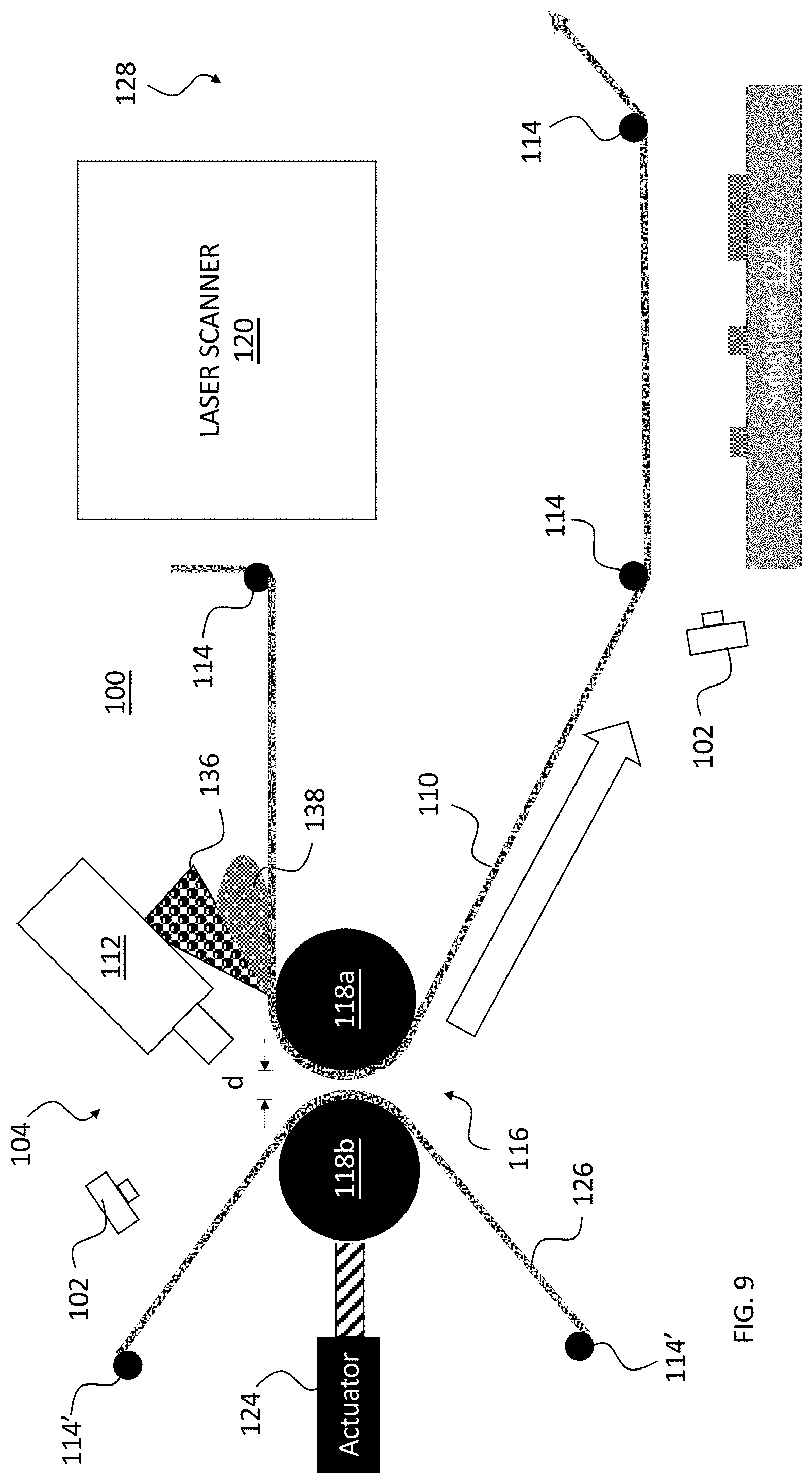 Patent US11779955 Figure 9 – Methods for residual material collection in laser-assisted deposition