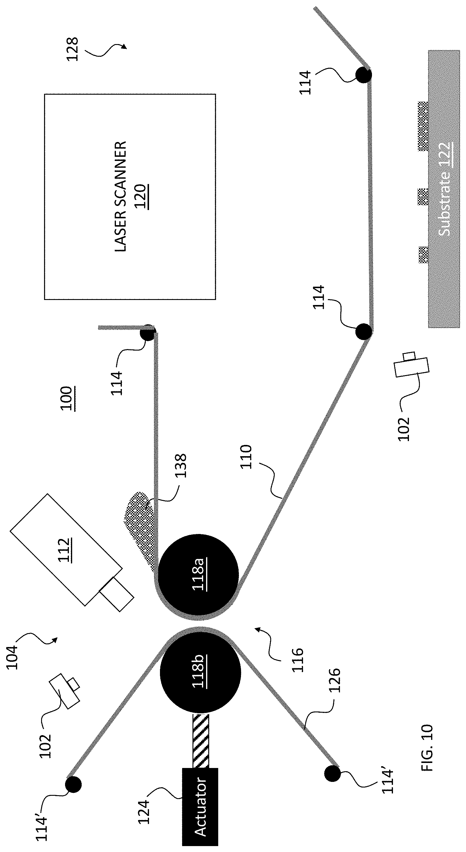 Patent US11779955 Figure 10 – Methods for residual material collection in laser-assisted deposition