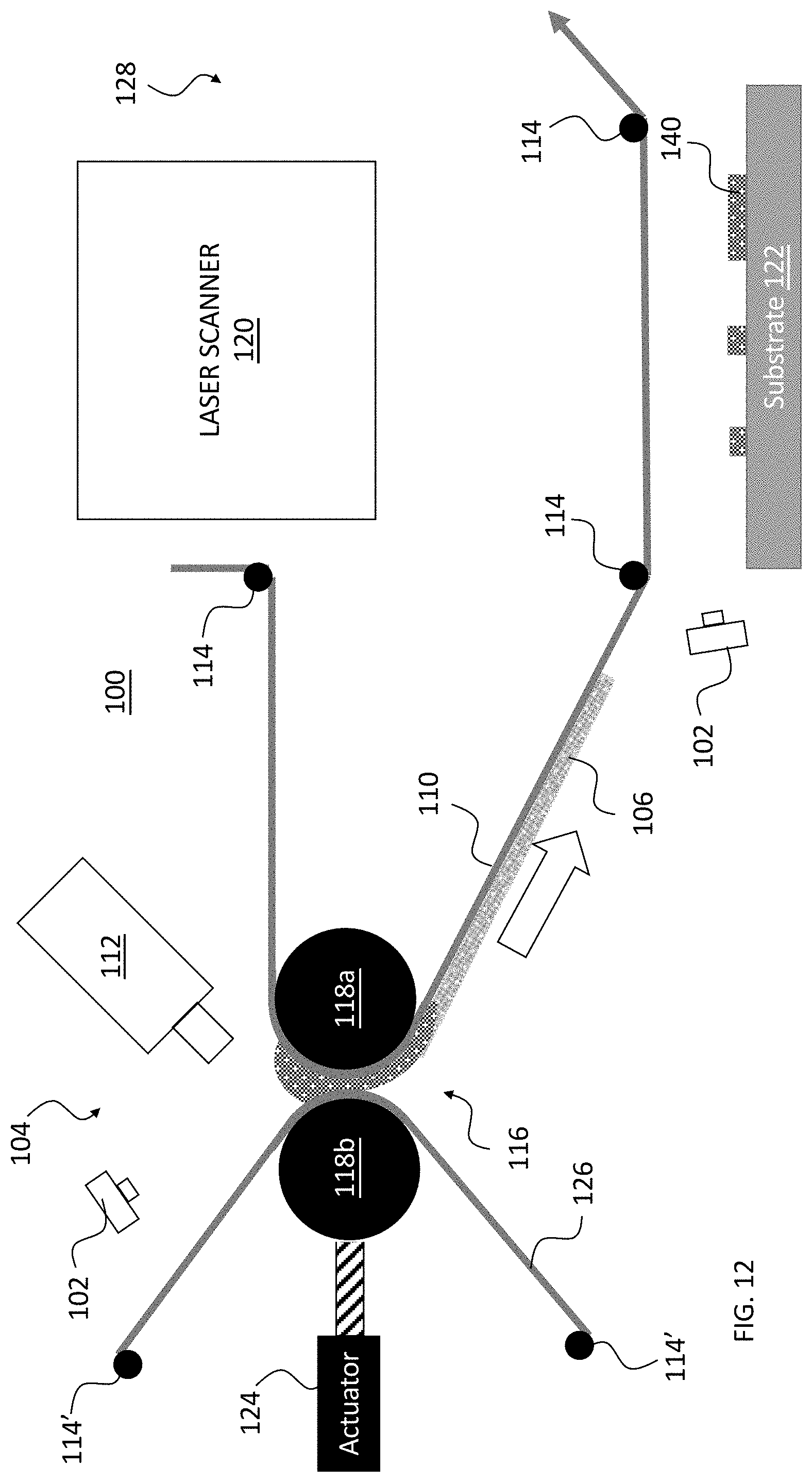 Patent US11779955 Figure 12 – Methods for residual material collection in laser-assisted deposition