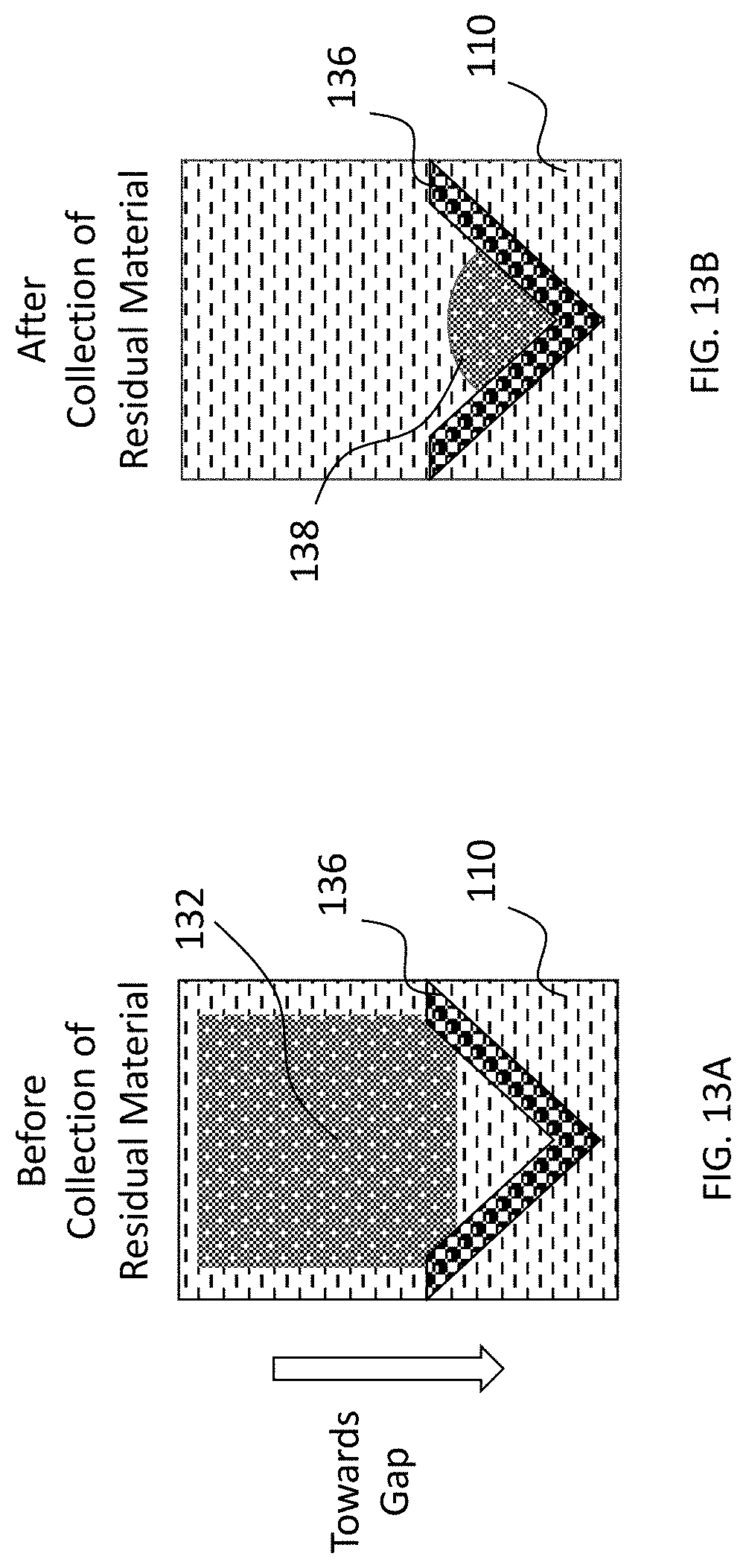 Patent US11779955 Figure 13 – Methods for residual material collection in laser-assisted deposition