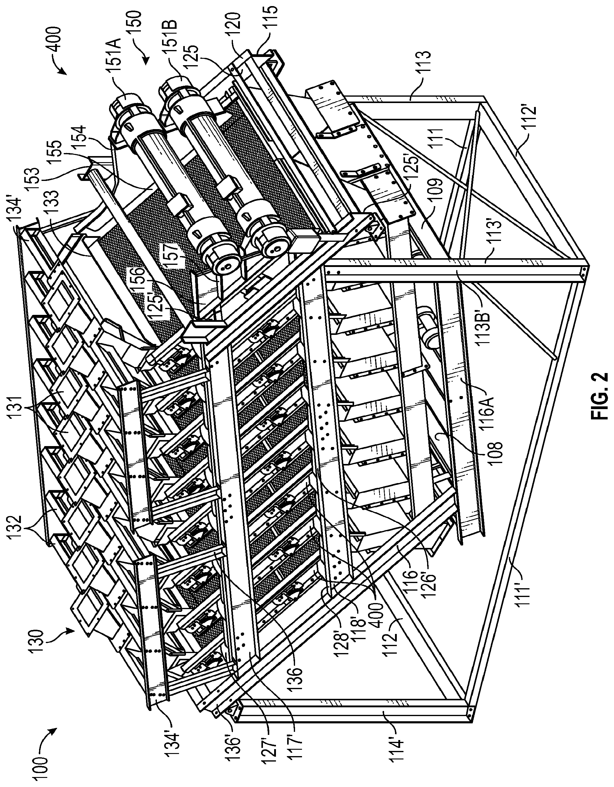 Patent US11779959 Figure 2 – Apparatuses, methods, and systems for vibratory screening