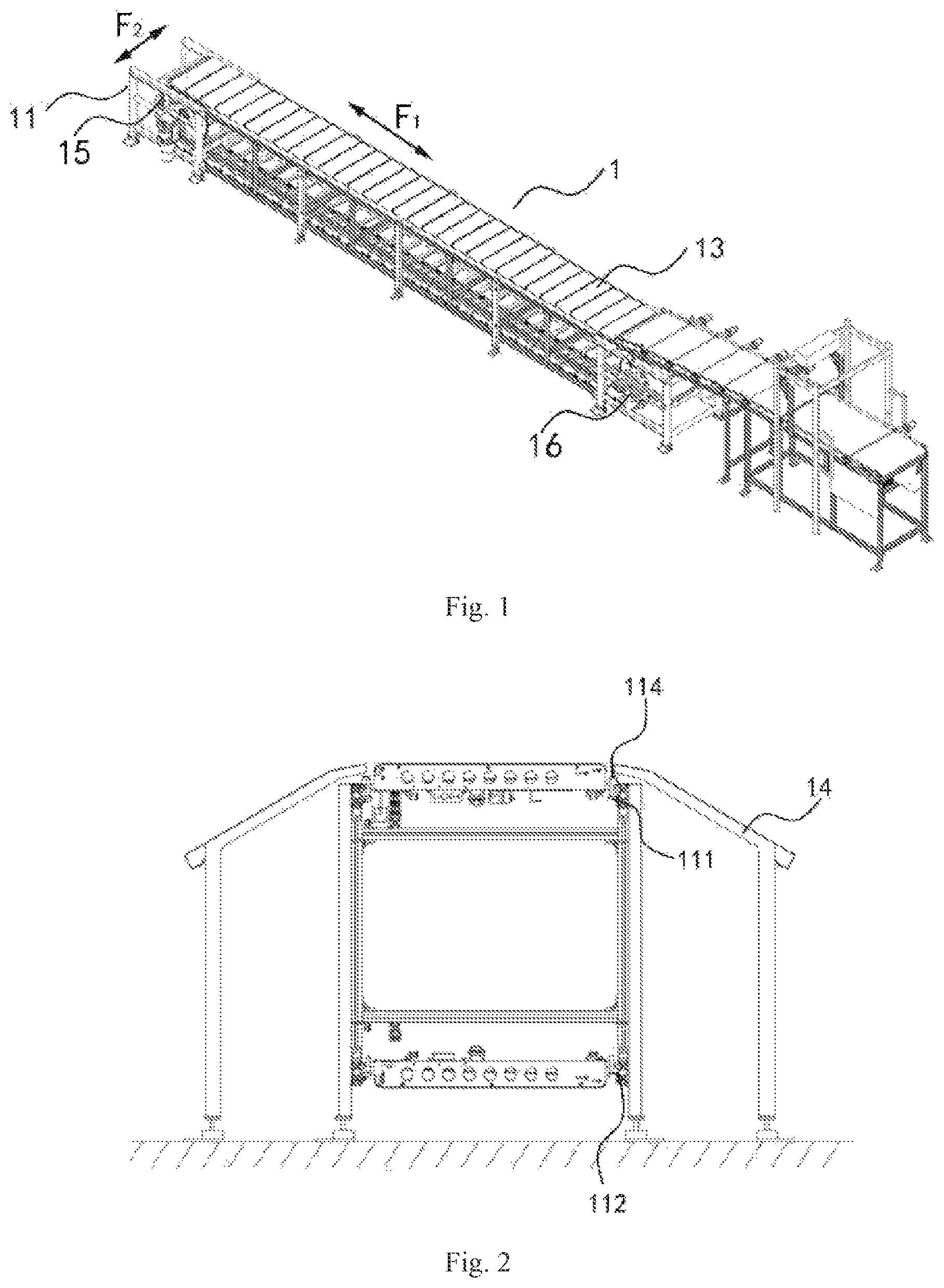 Patent US11779960 Figure 1 – Sorting system