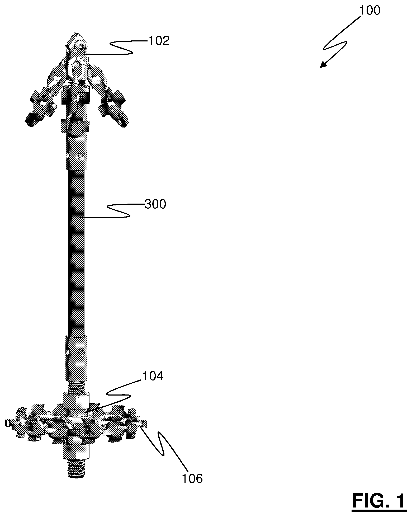 Patent US11779965 Figure 1 – Flexible and extendable conduit descaling article