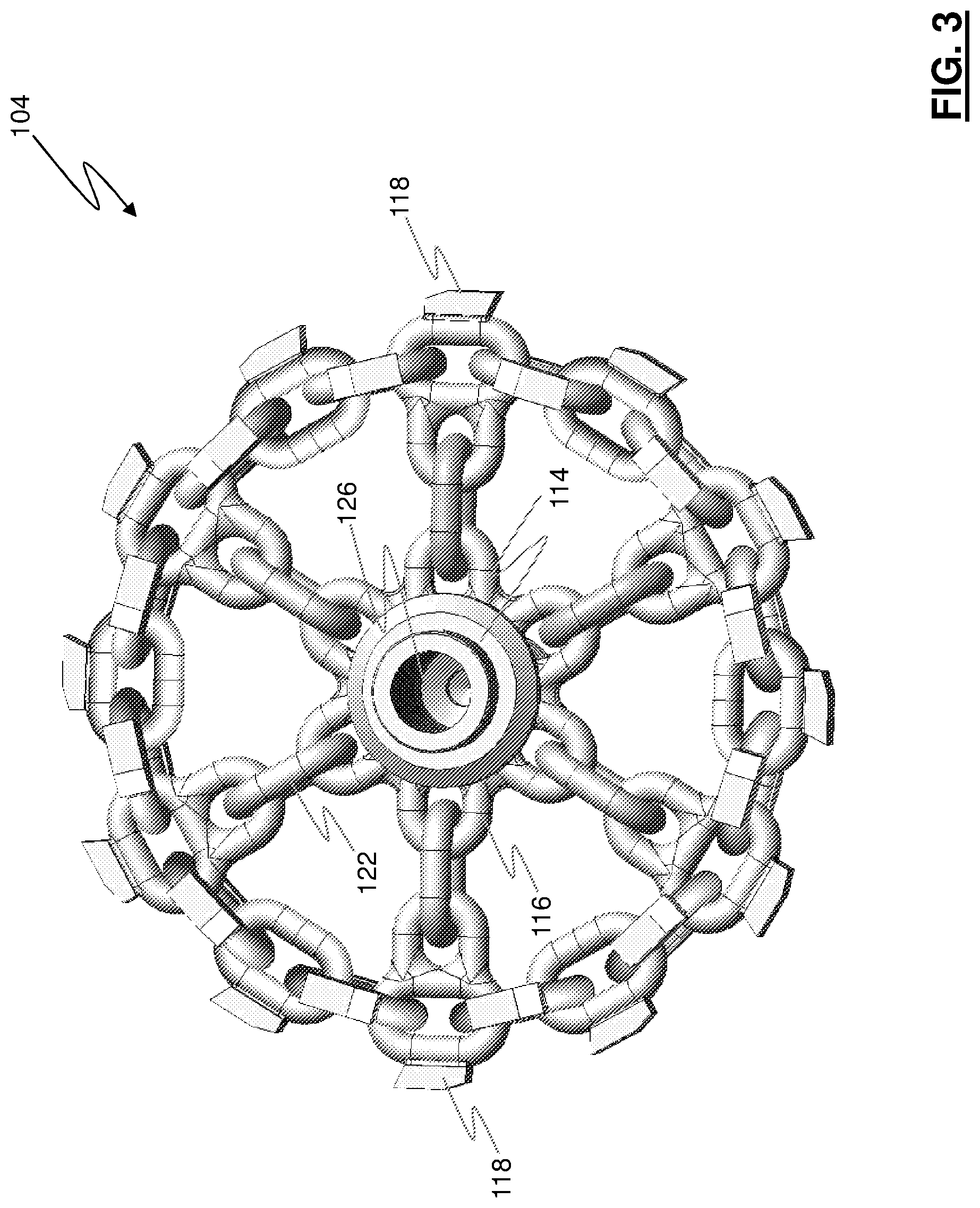 Patent US11779965 Figure 3 – Flexible and extendable conduit descaling article