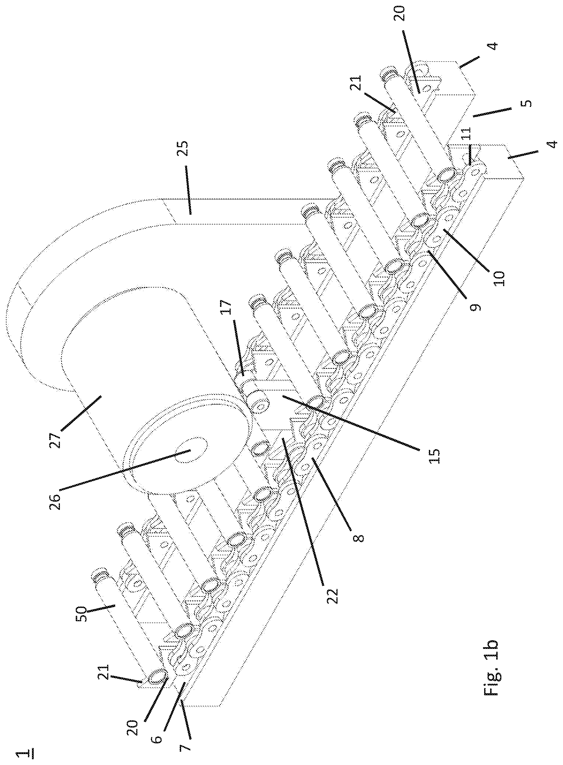 Patent US11779969 Figure 2 – Apparatus and process for processing of glass containers and process for manufacturing glass containers including such a processing