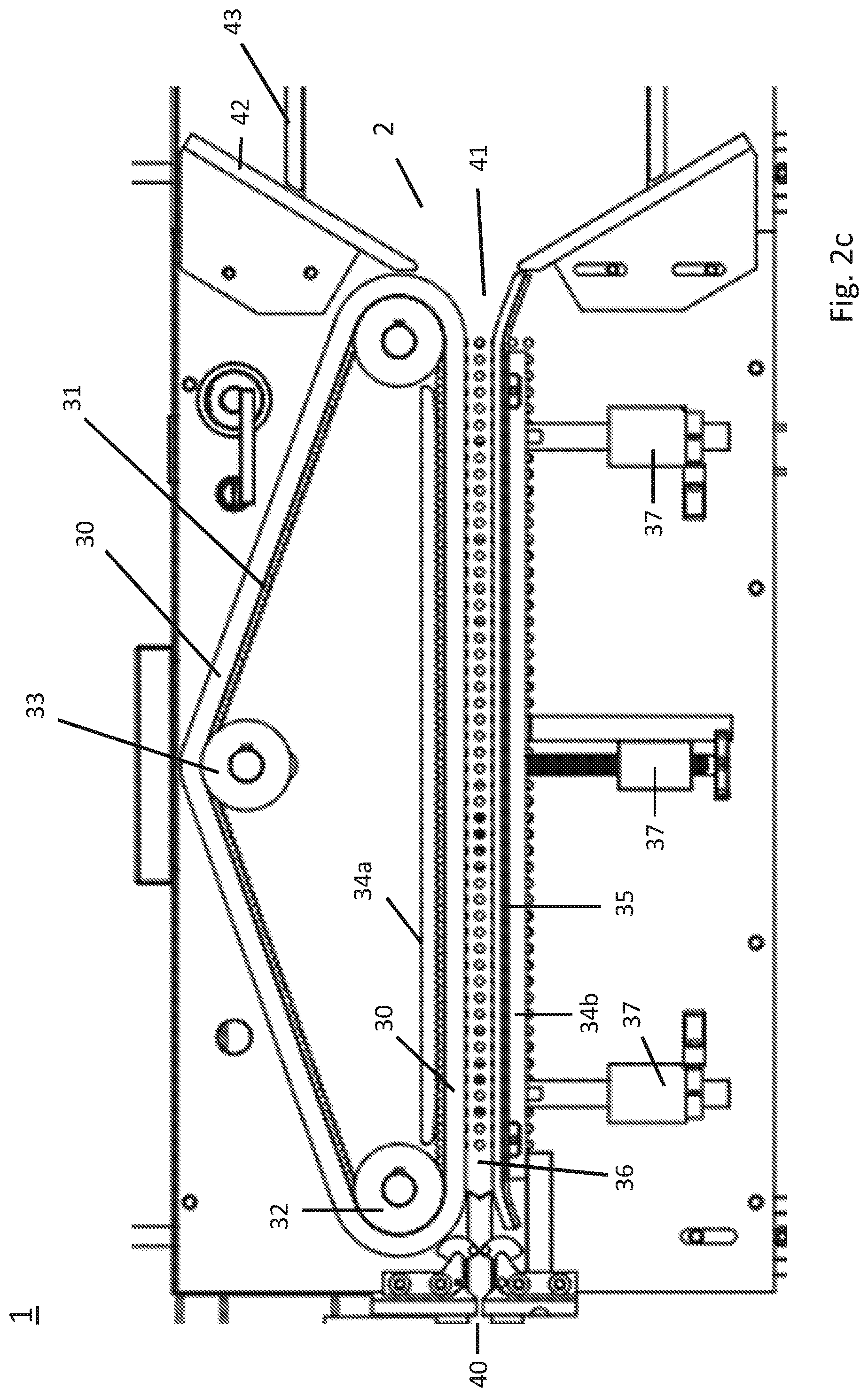 Patent US11779969 Figure 9 – Apparatus and process for processing of glass containers and process for manufacturing glass containers including such a processing