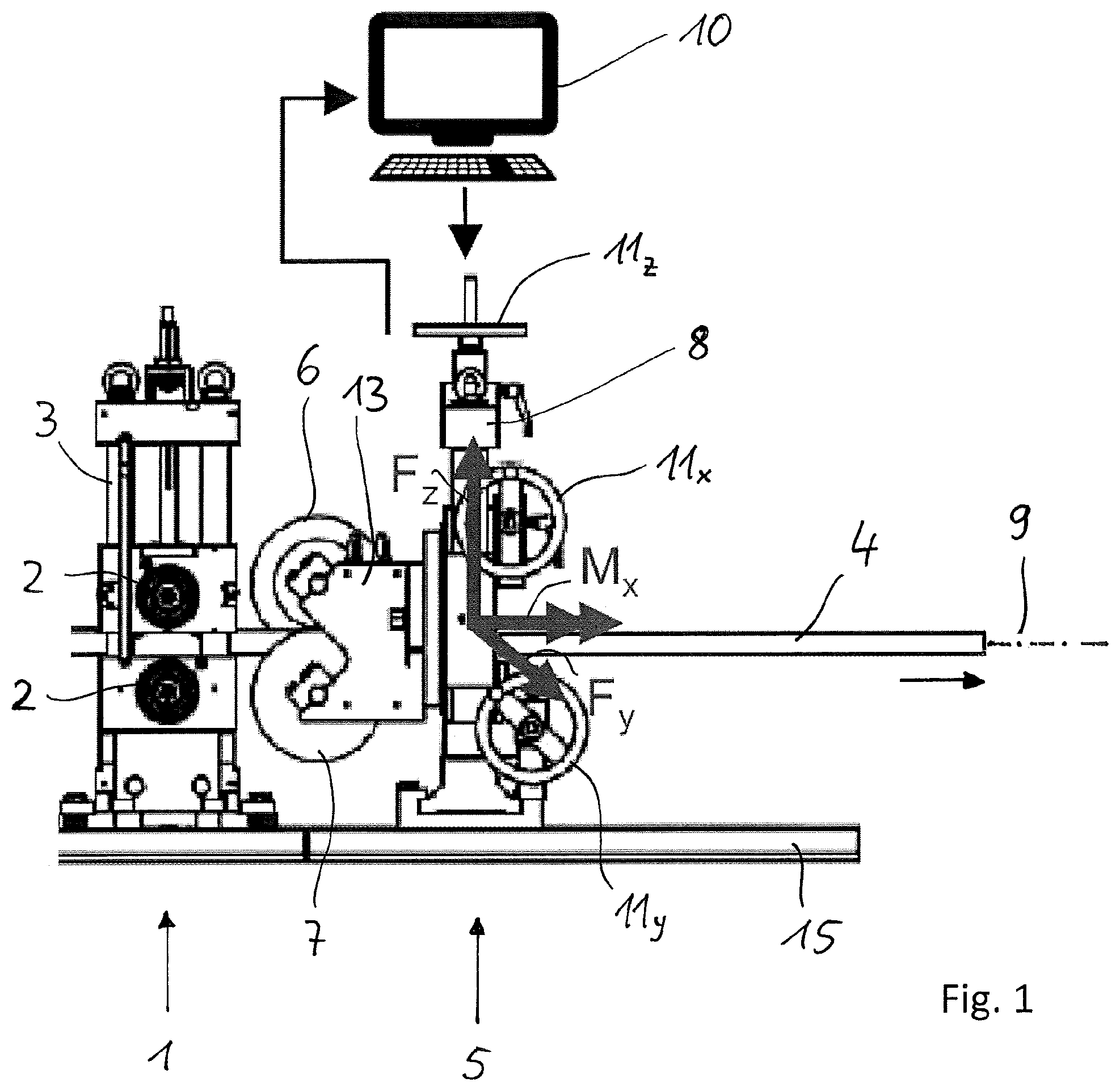 Patent US11779974 — Profile straightening apparatus for a profiling system — Figure 1