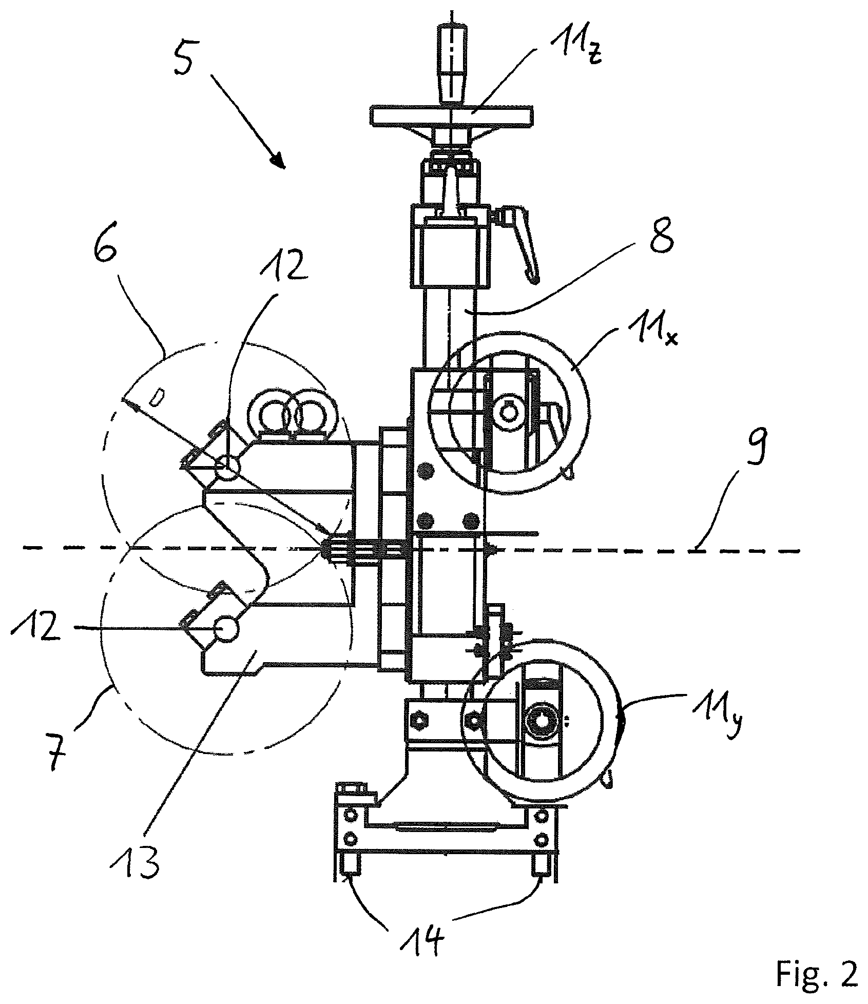 Patent US11779974 Figure 2 – Profile straightening apparatus for a profiling system