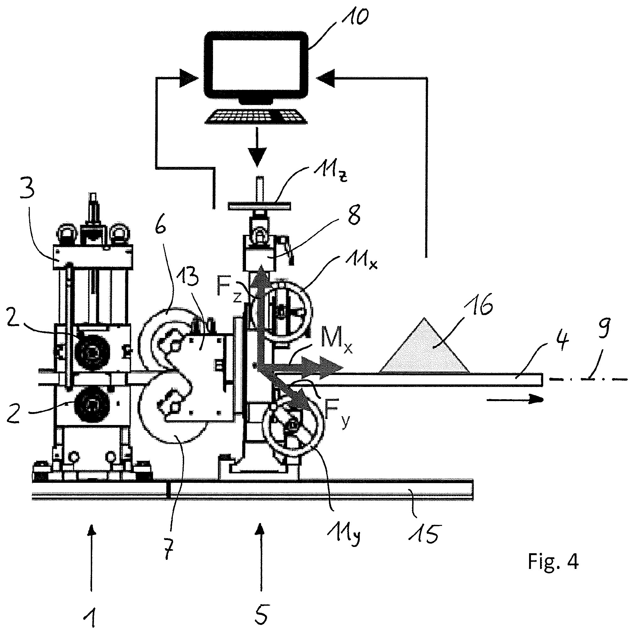 Patent US11779974 Figure 4 – Profile straightening apparatus for a profiling system