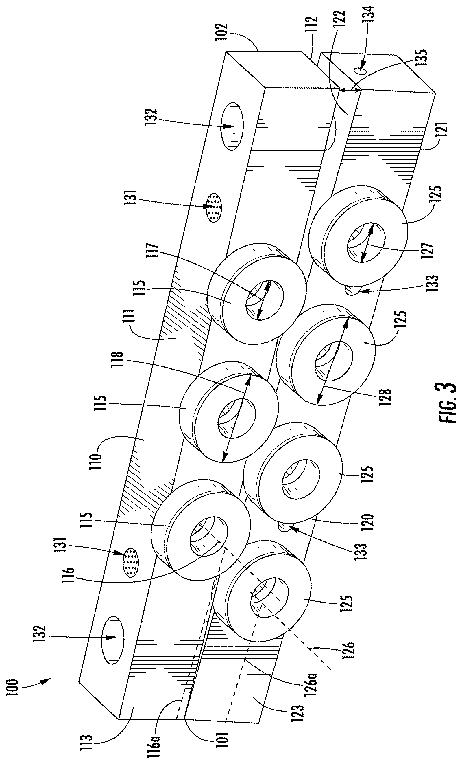 Patent US11779982 Figure 3 – Edge leveler with offset rollers