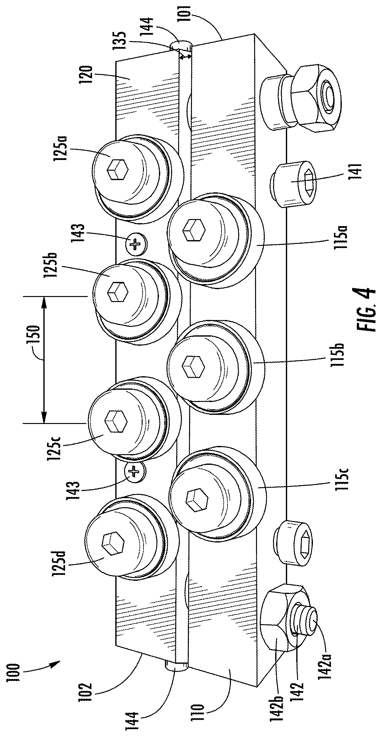 Patent US11779982 Figure 4 – Edge leveler with offset rollers