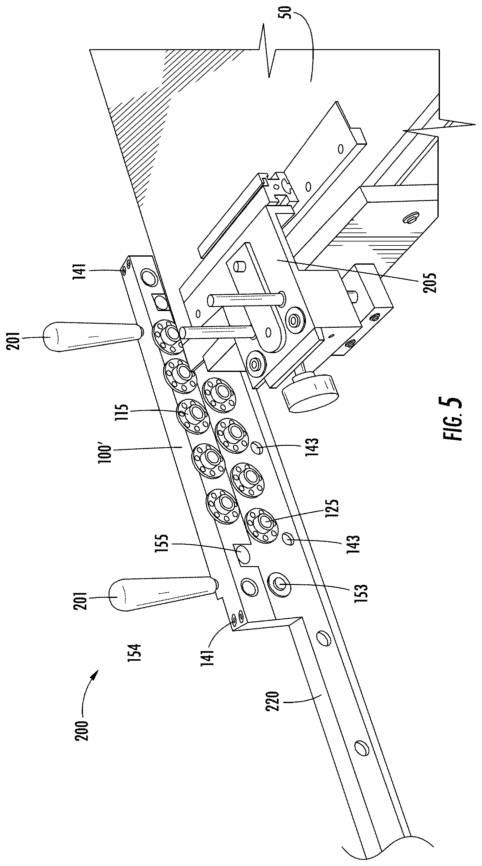 Patent US11779982 Figure 5 – Edge leveler with offset rollers