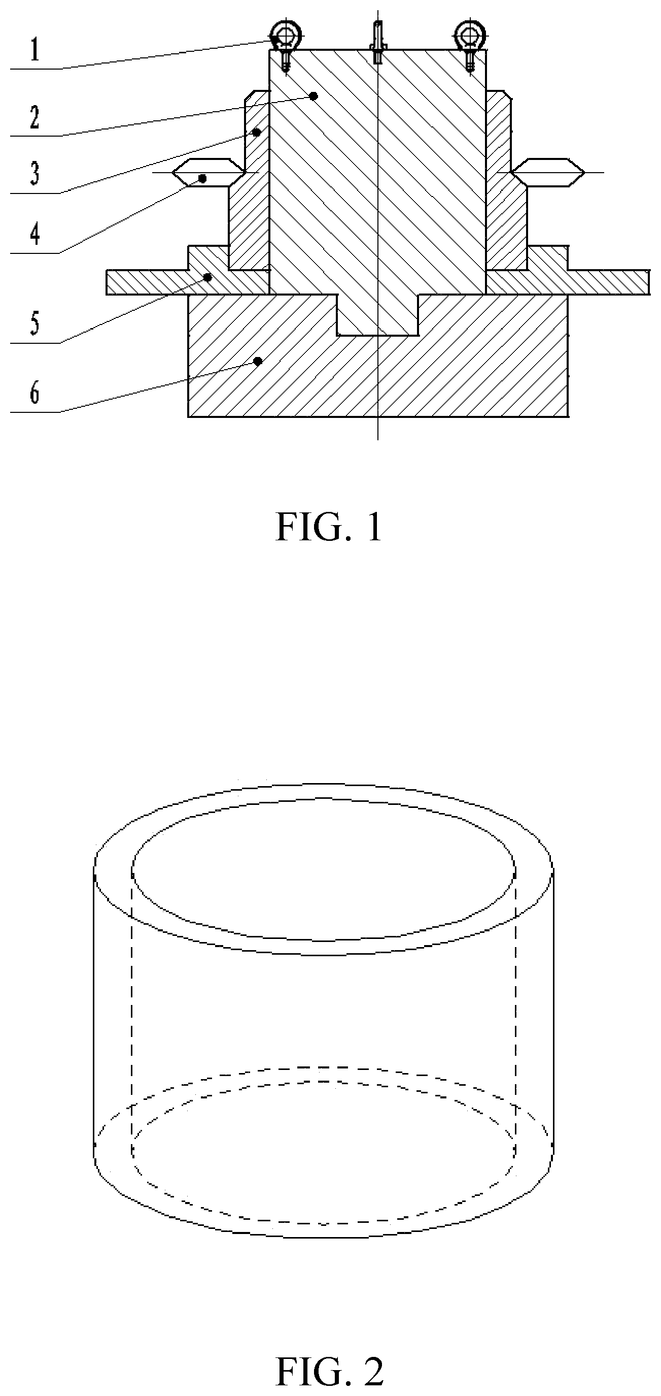 Patent US11779986 Figure 1 – Hot-spinning formation method for large-diameter titanium alloy cylindrical parts