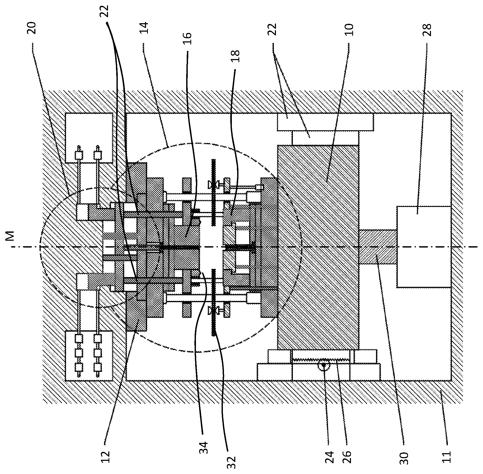 Patent US11779988 Figure 1 – Fine blanking system and method of operating