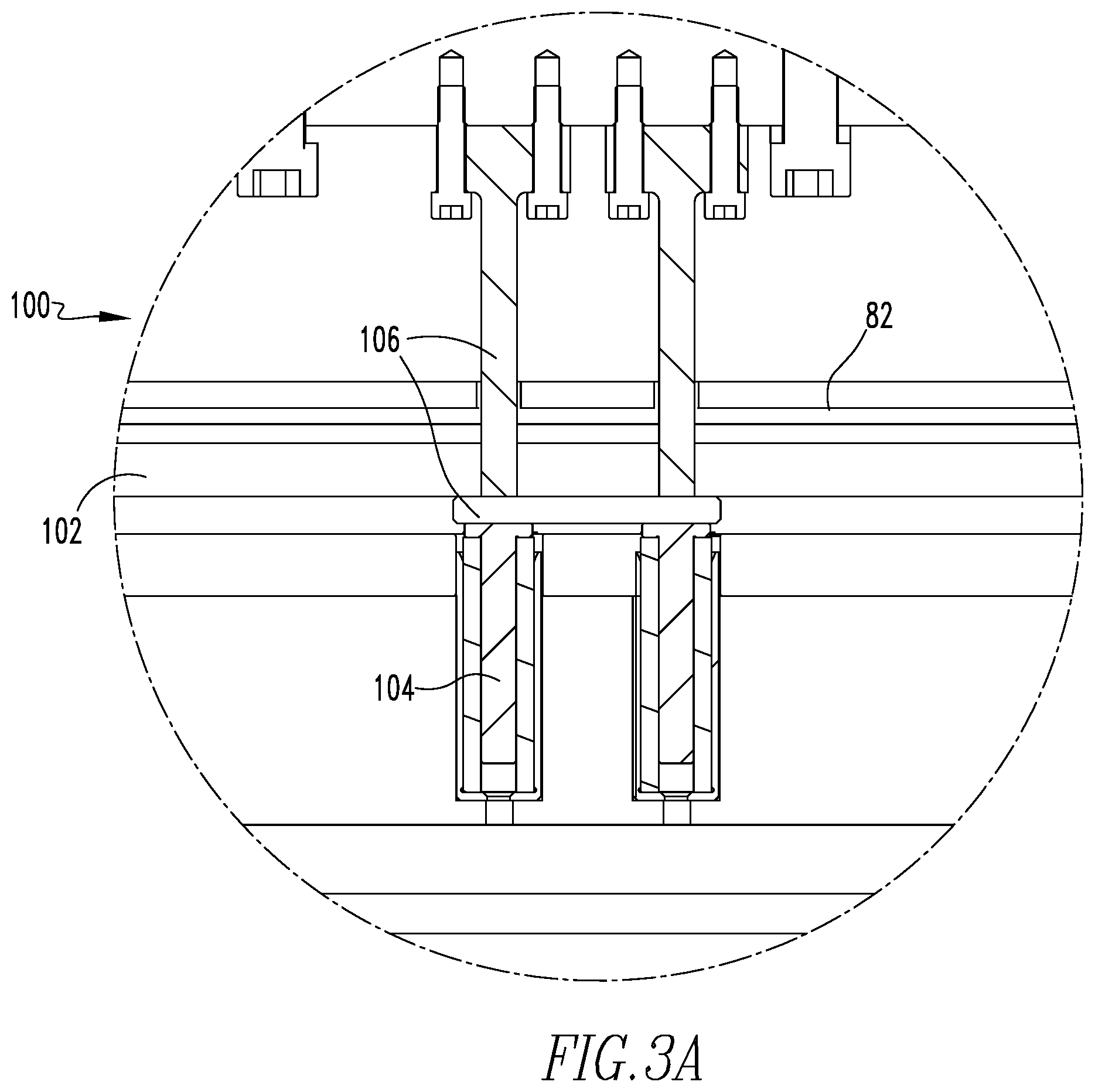 Patent US11779992 Figure 4 – Transfer belt assembly for a six-out conversion system