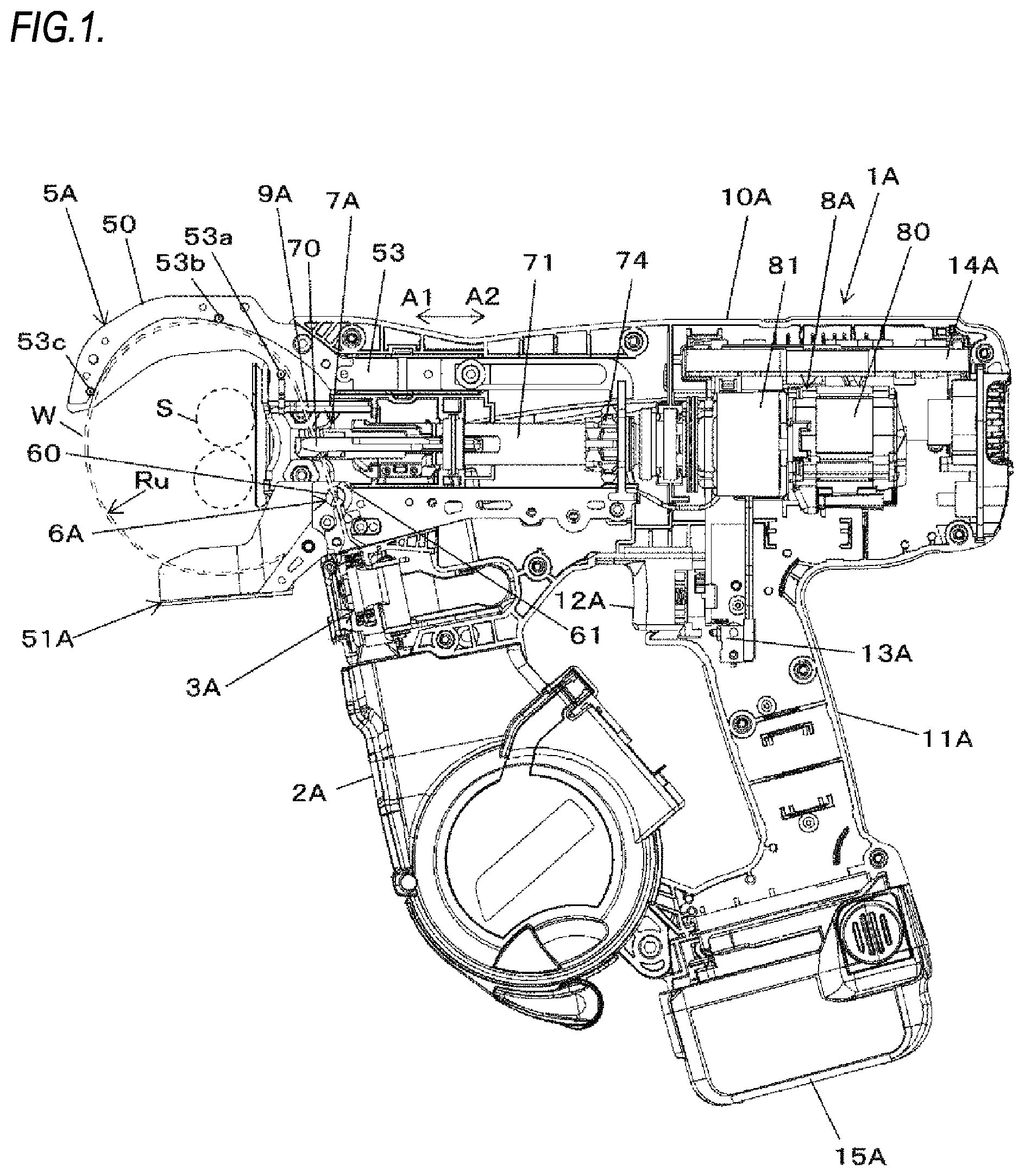 Patent US11779996 Figure 1 – Binding machine