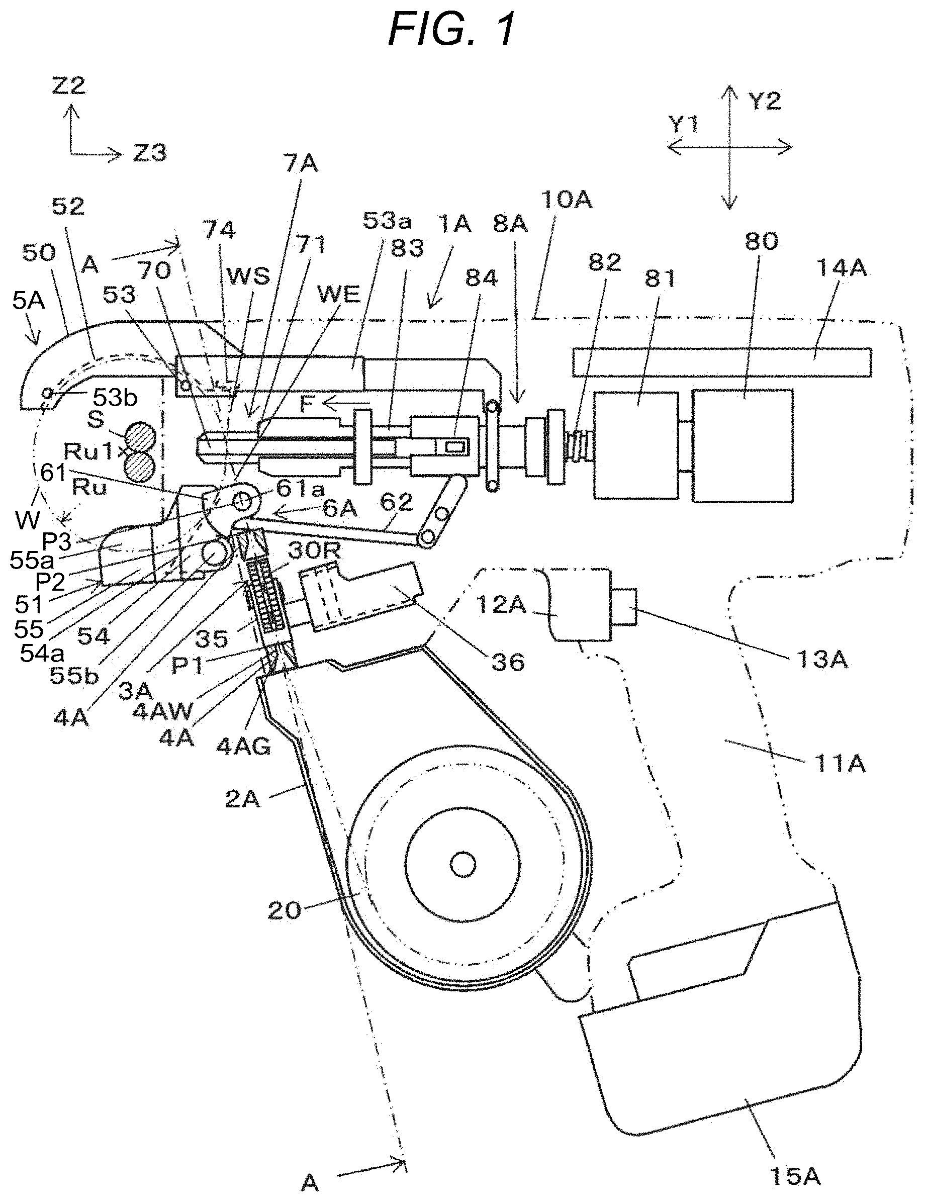 Patent US11779998 Figure 1 – Binding machine