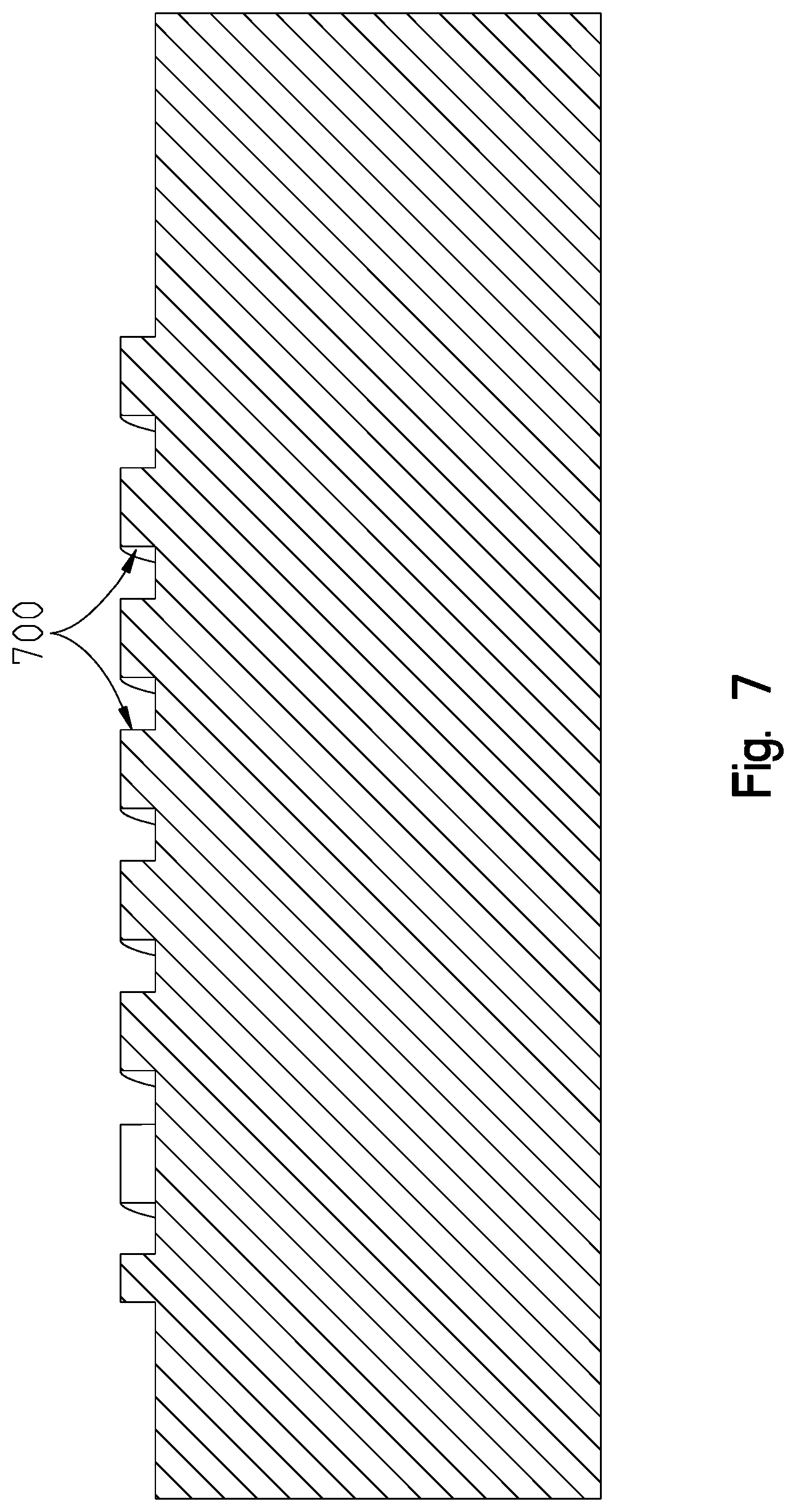Patent US11780000 Figure 7 – Method of forming parallel spiral channels in housing to be formed by casting or molding process