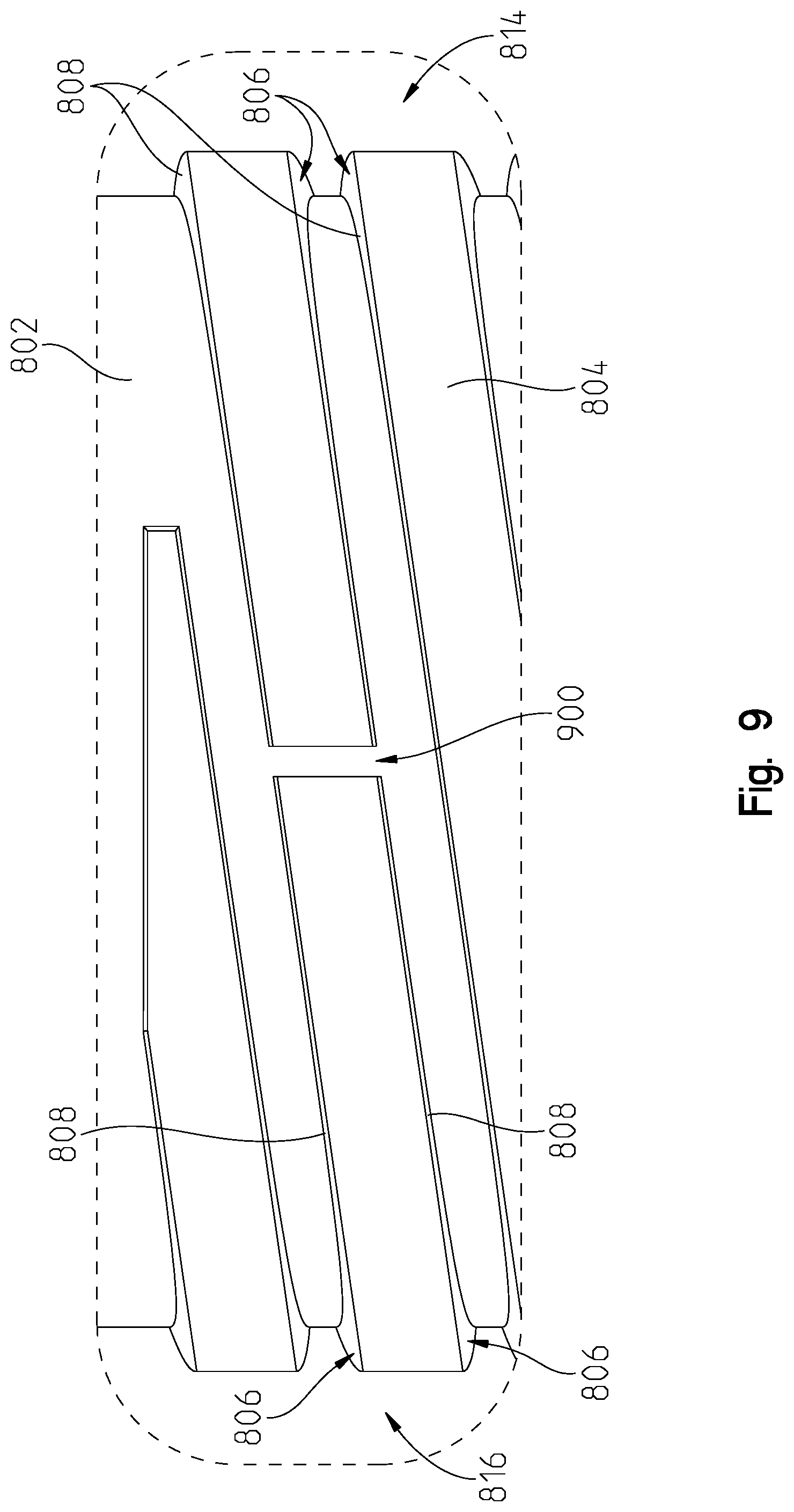 Patent US11780000 Figure 9 – Method of forming parallel spiral channels in housing to be formed by casting or molding process