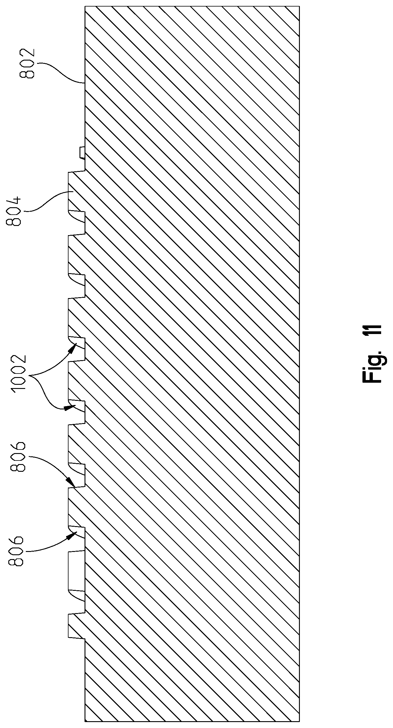 Patent US11780000 Figure 11 – Method of forming parallel spiral channels in housing to be formed by casting or molding process