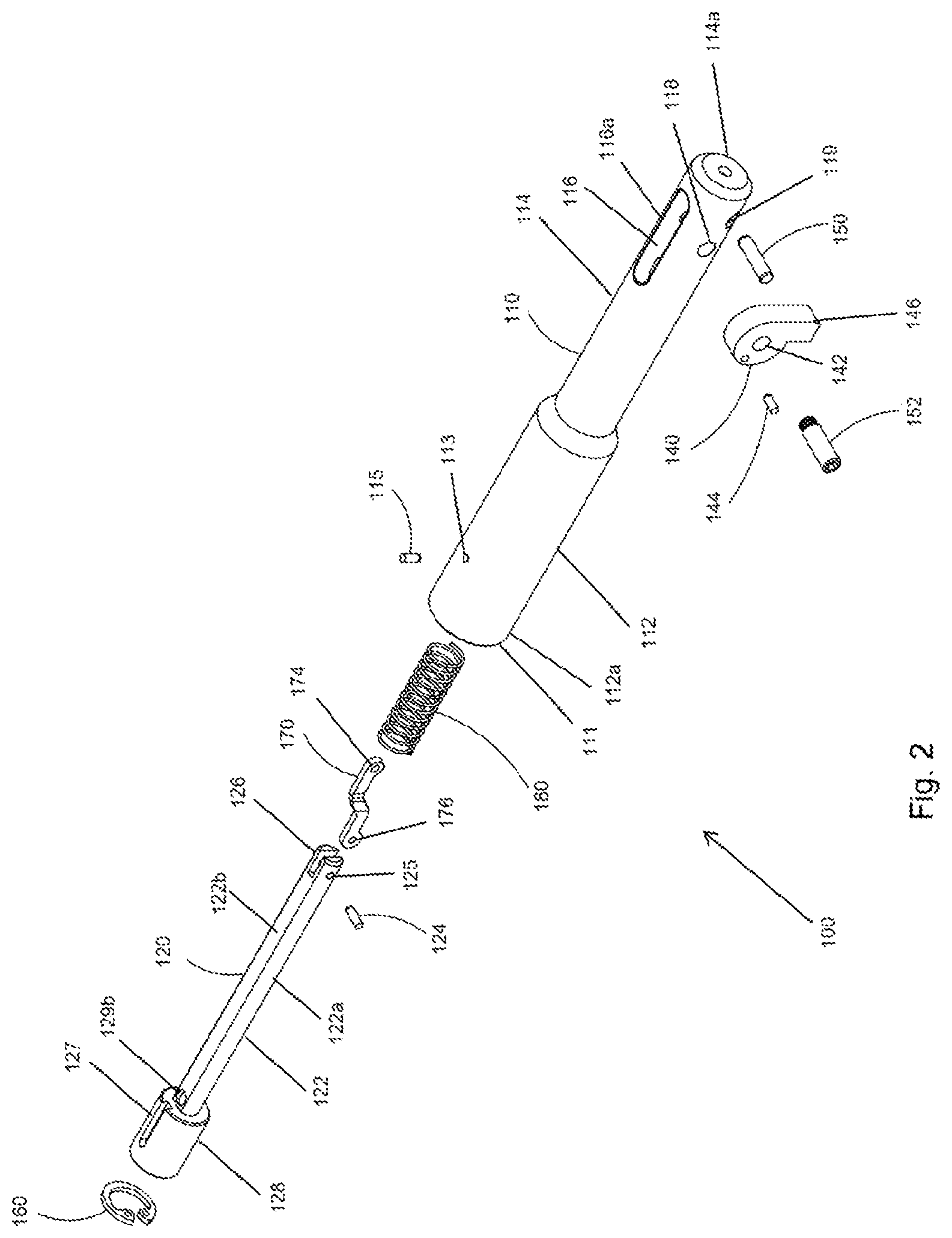 Patent US11780015 Figure 2 – Machining tool with deployable blade