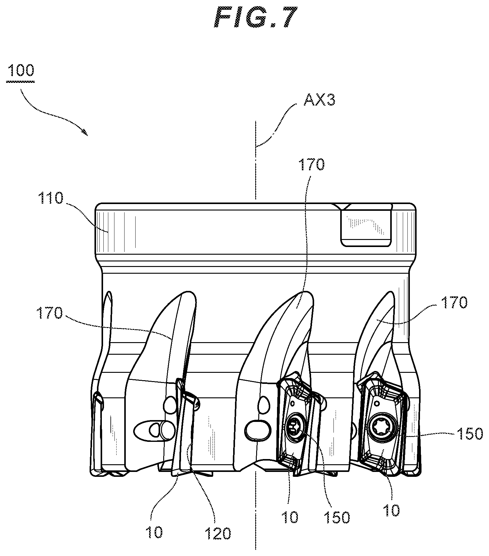 Patent US11780019 Figure 8 – Cutting insert and cutting tool including same
