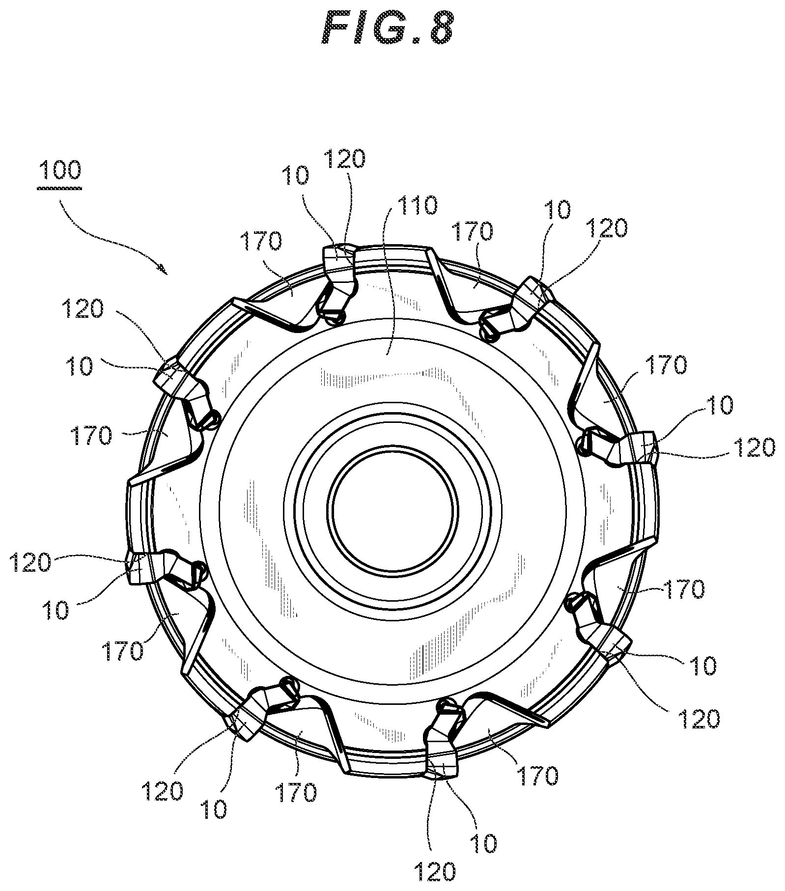 Patent US11780019 Figure 9 – Cutting insert and cutting tool including same