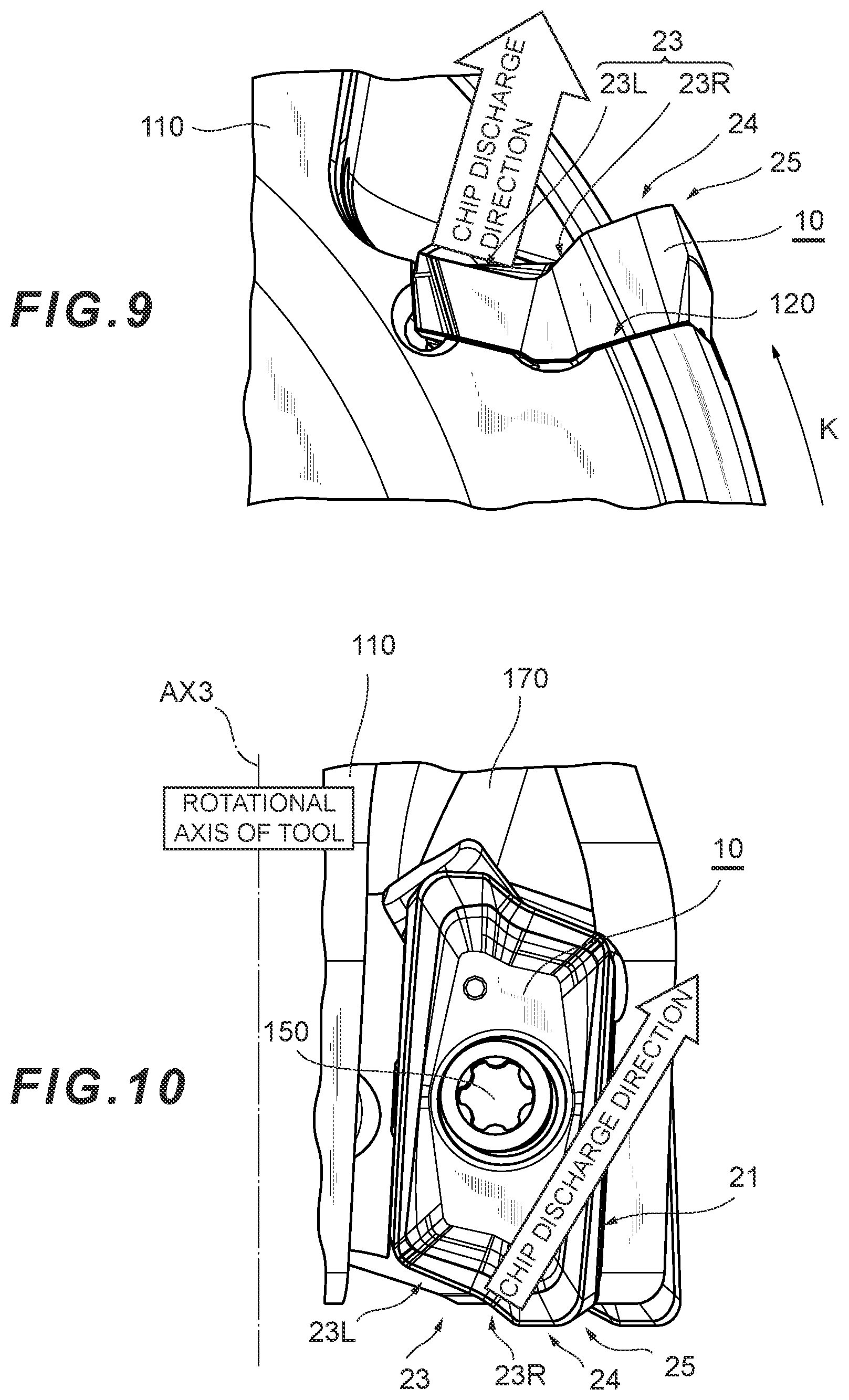 Patent US11780019 Figure 10 – Cutting insert and cutting tool including same