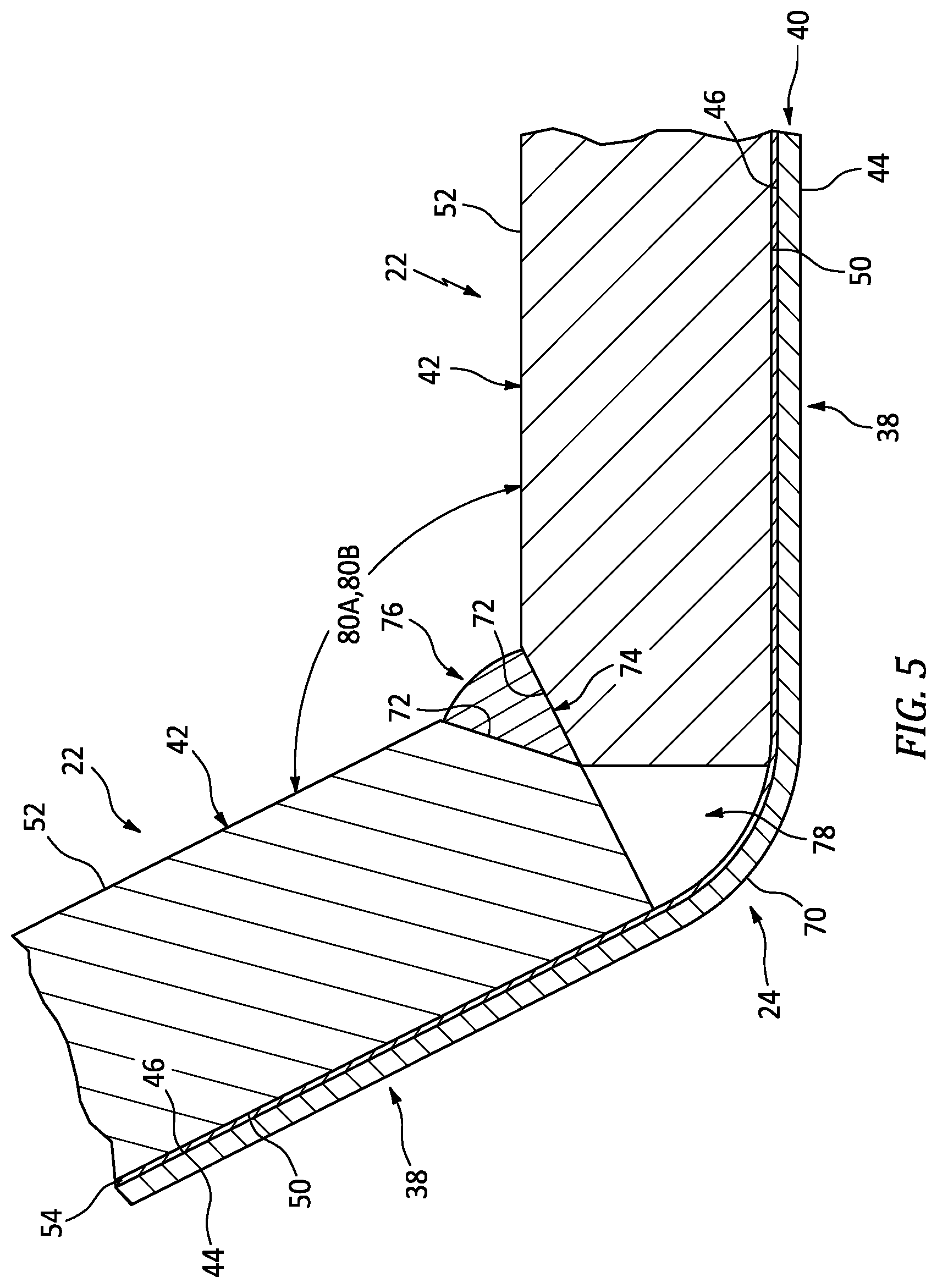 Patent US11780021 Figure 4 – Component with structured panel(s) and methods for forming the component