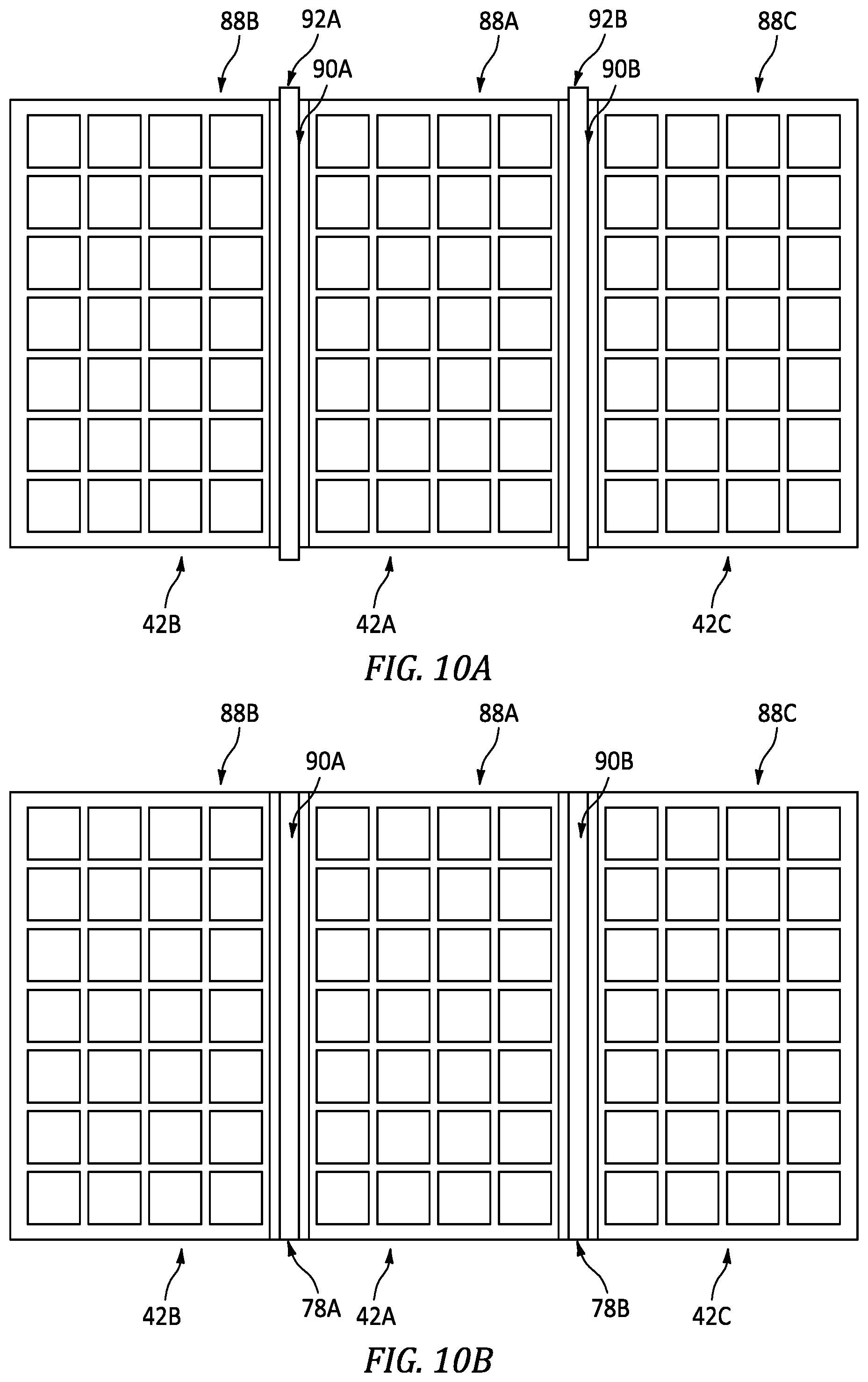 Patent US11780021 Figure 8 – Component with structured panel(s) and methods for forming the component