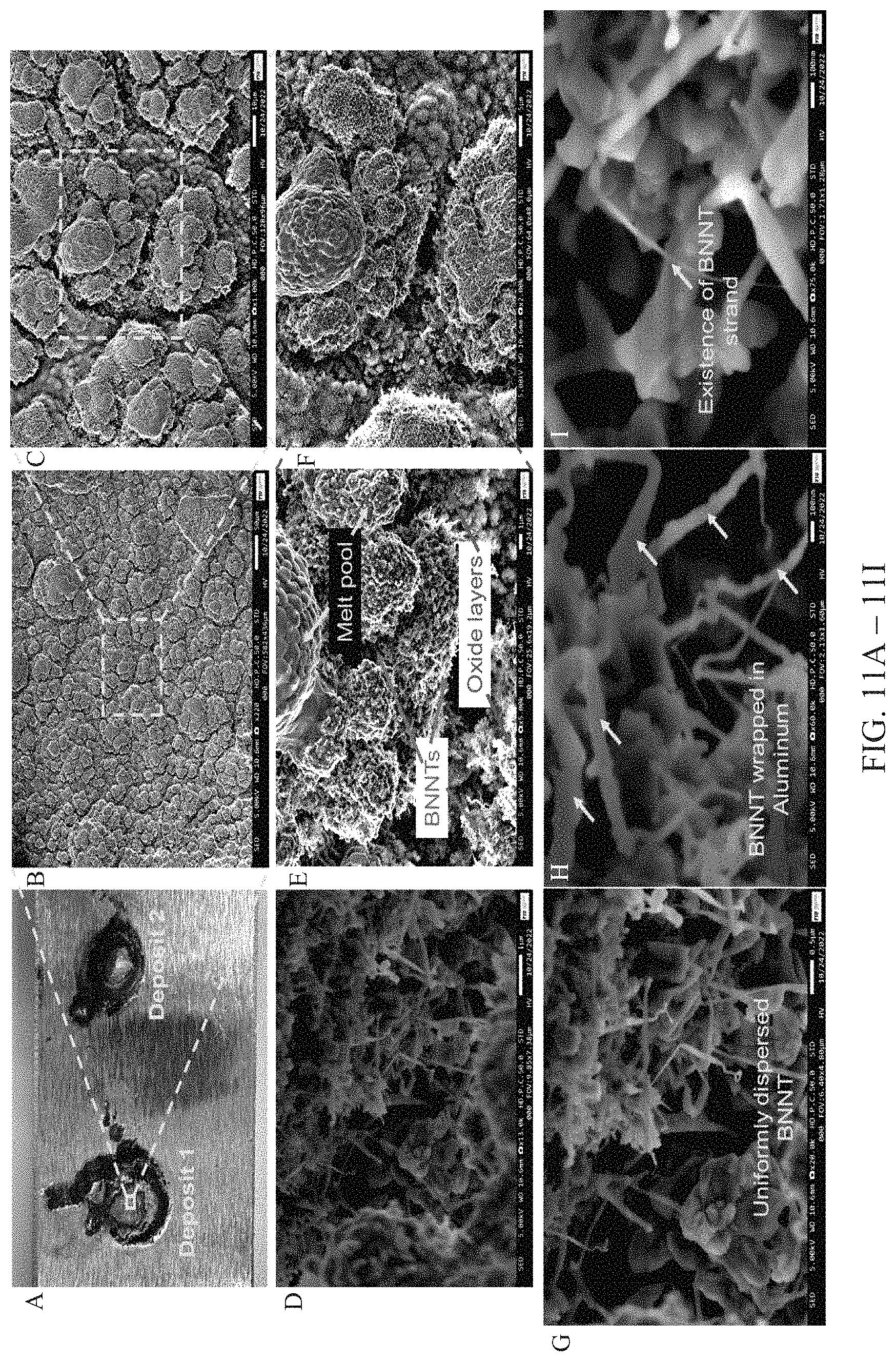 Patent US11780023 Figure 11 – Aluminum boron nitride nanotube composites and methods of manufacturing the same