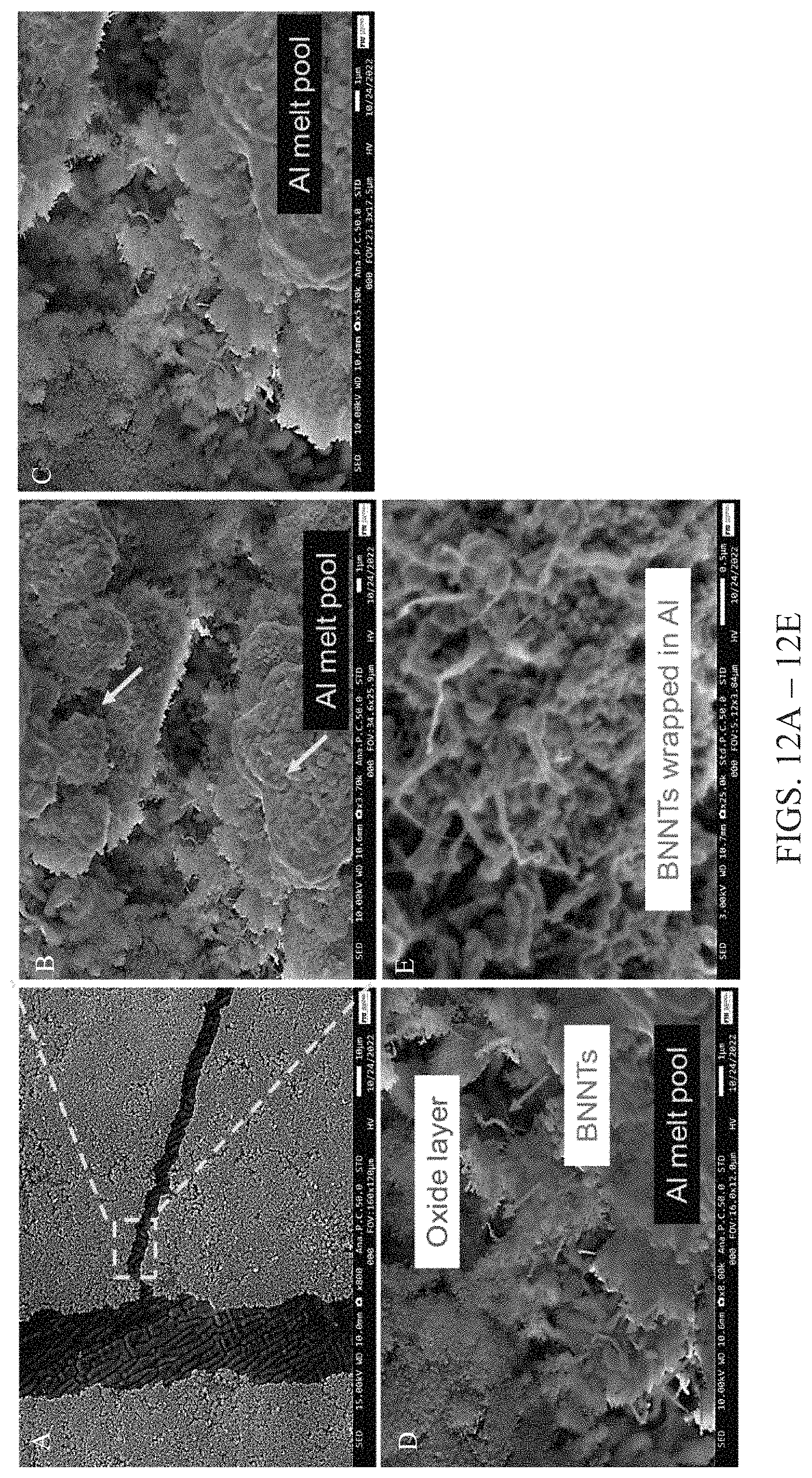 Patent US11780023 Figure 12 – Aluminum boron nitride nanotube composites and methods of manufacturing the same