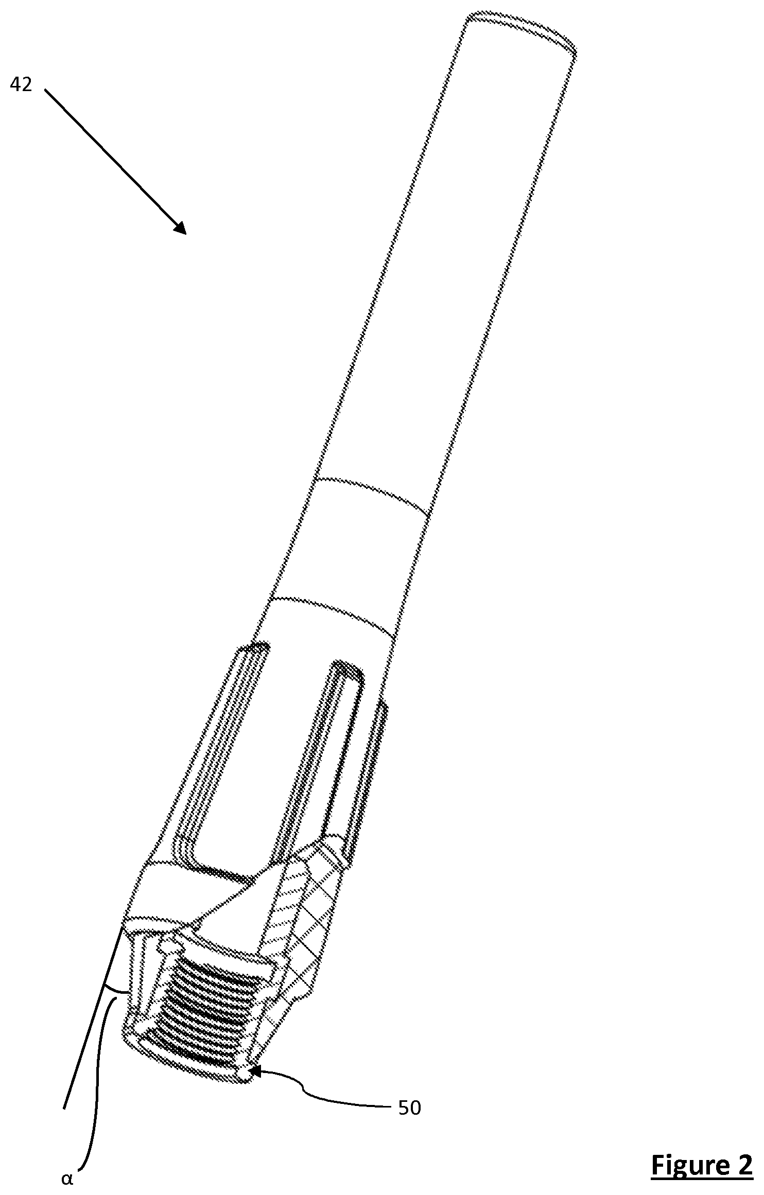 Patent US11780025 Figure 2 – TIG welding torch
