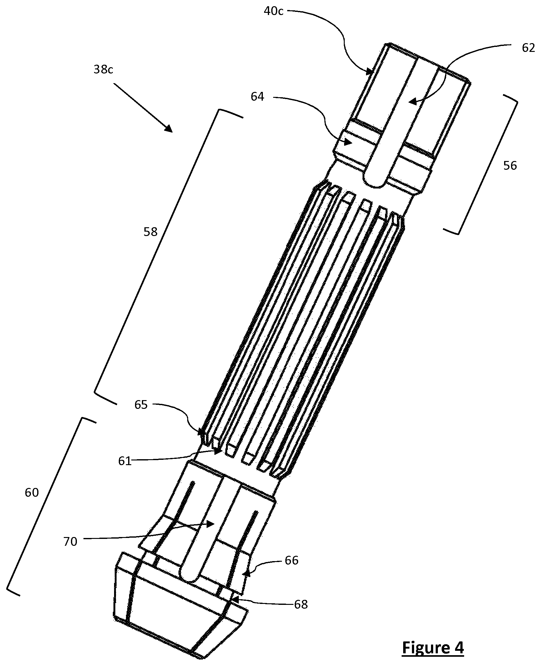 Patent US11780025 Figure 4 – TIG welding torch