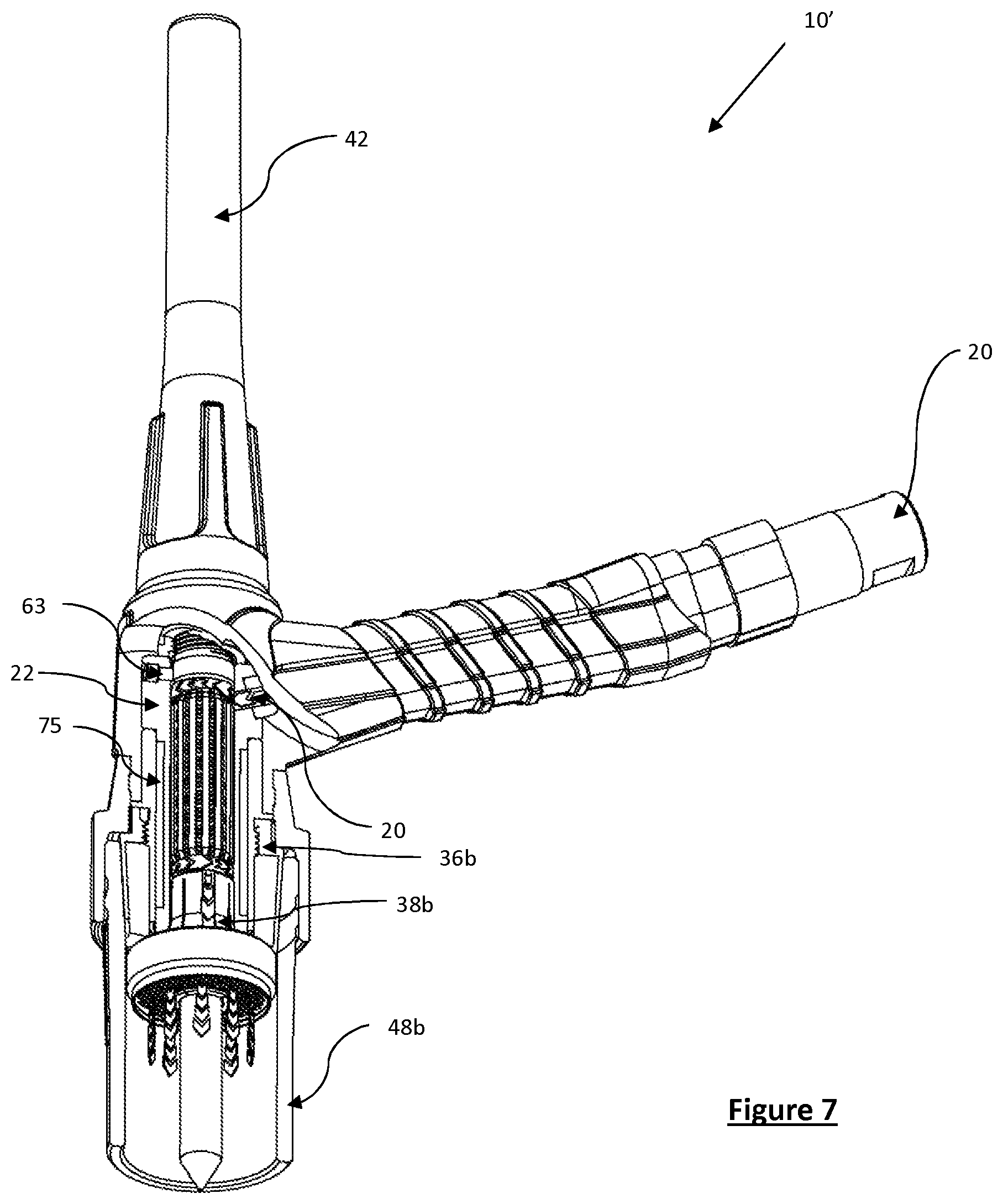 Patent US11780025 Figure 7 – TIG welding torch